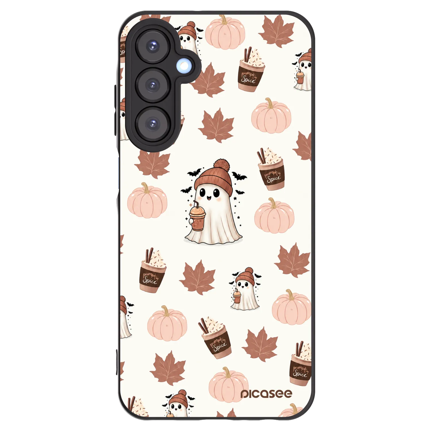 Picasee silikónový čierny obal pre Samsung Galaxy A25 A256B 5G - Pumpkin spice
