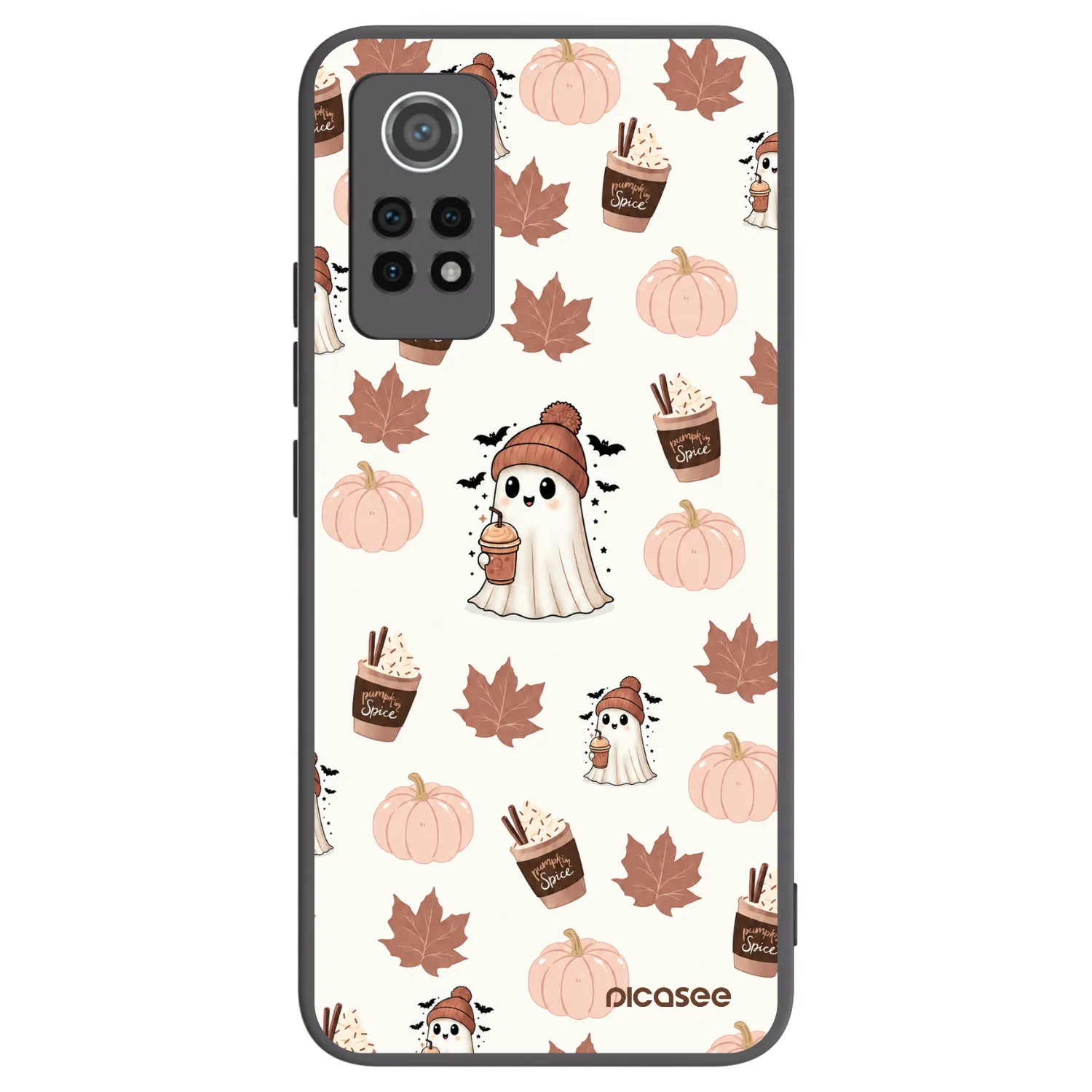 Picasee silikónový čierny obal pre Xiaomi Redmi Note 12 Pro 4G - Pumpkin spice