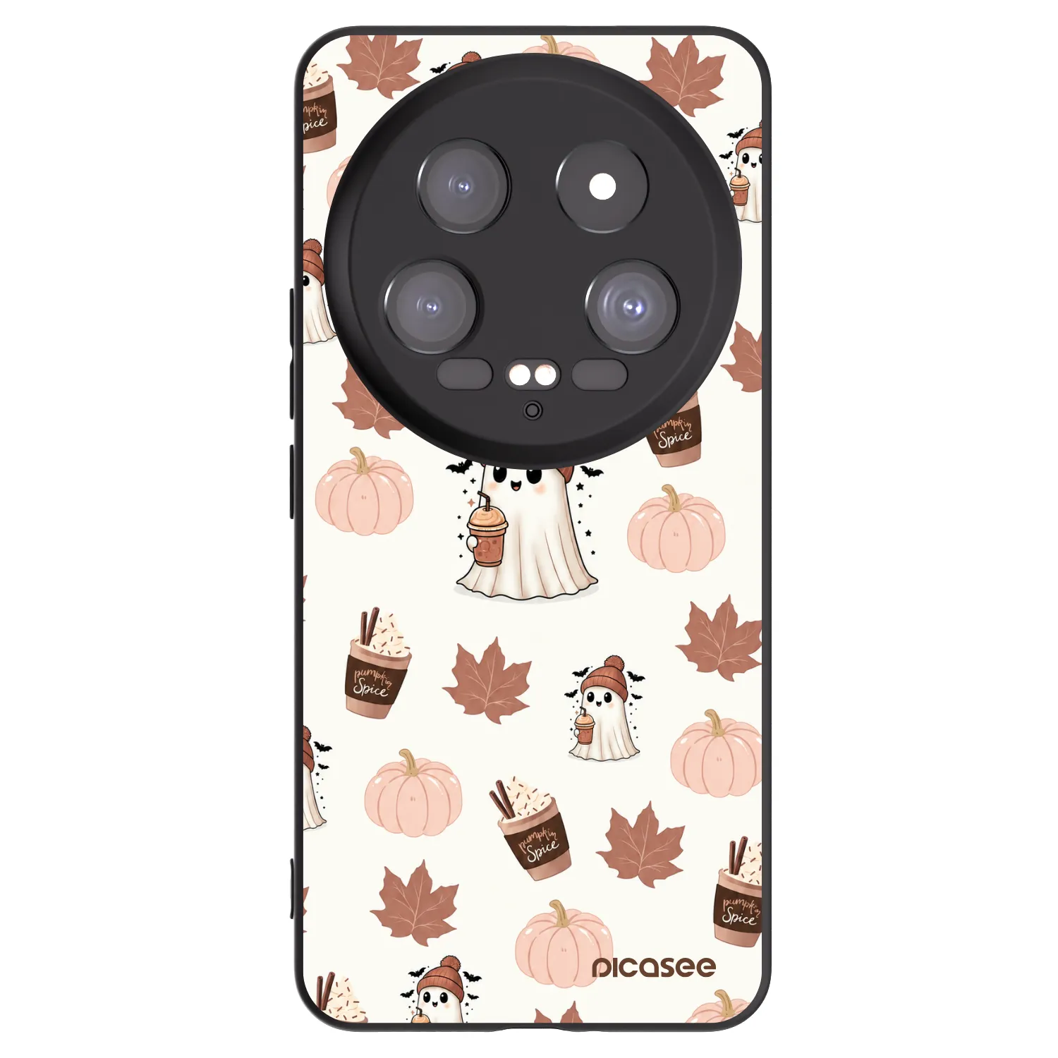 Picasee silikónový čierny obal pre Xiaomi 14 Ultra - Pumpkin spice