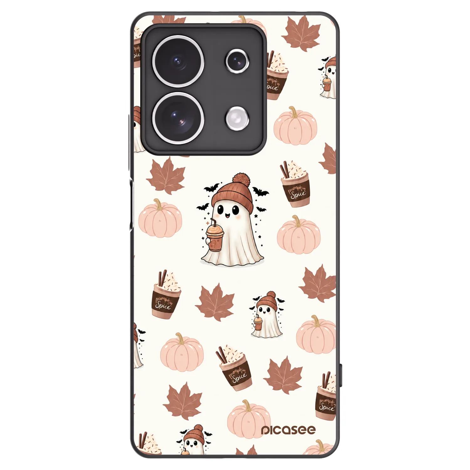 Picasee silikónový čierny obal pre Xiaomi Redmi Note 13 4G - Pumpkin spice