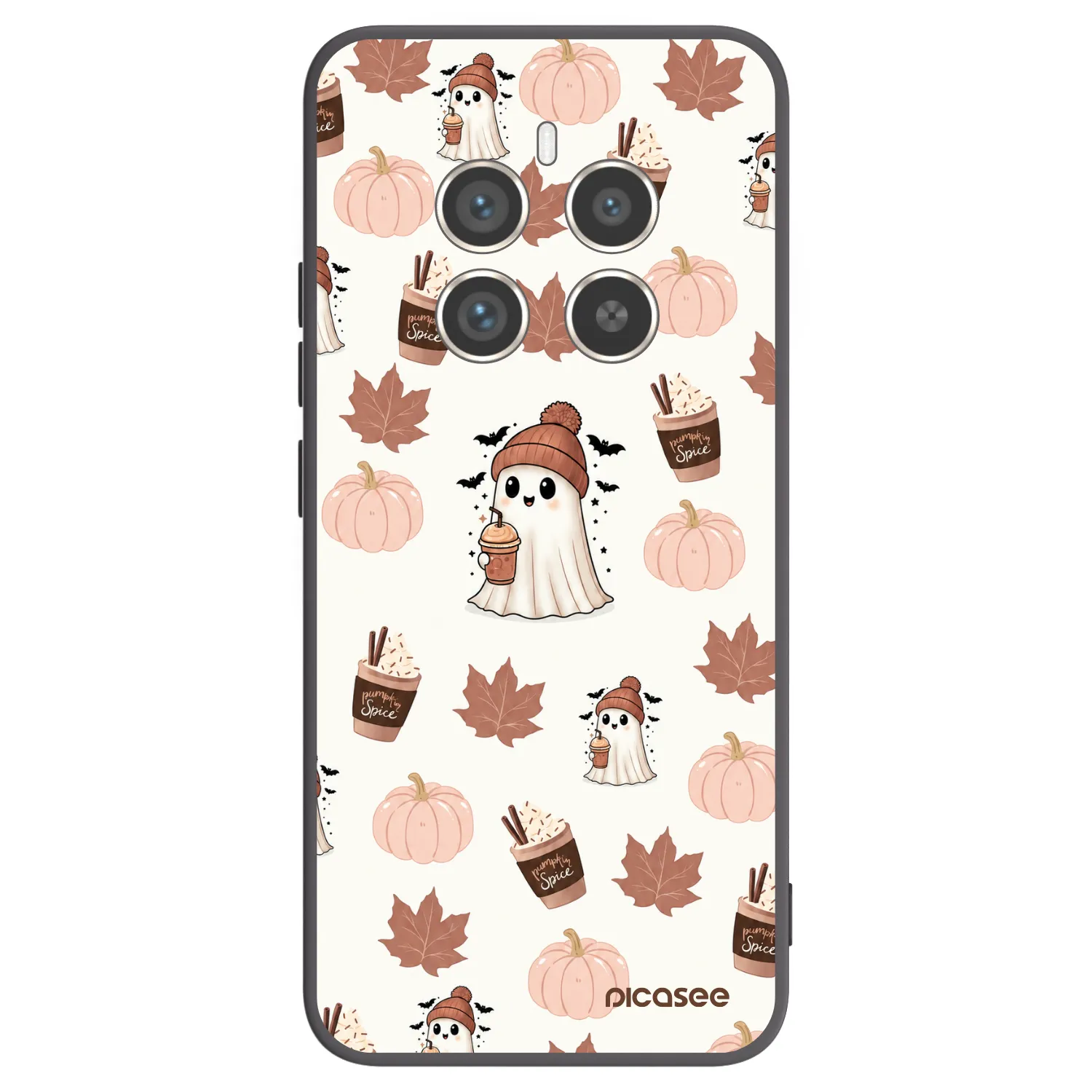 Picasee silikónový čierny obal pre Realme 12 Pro 5G - Pumpkin spice