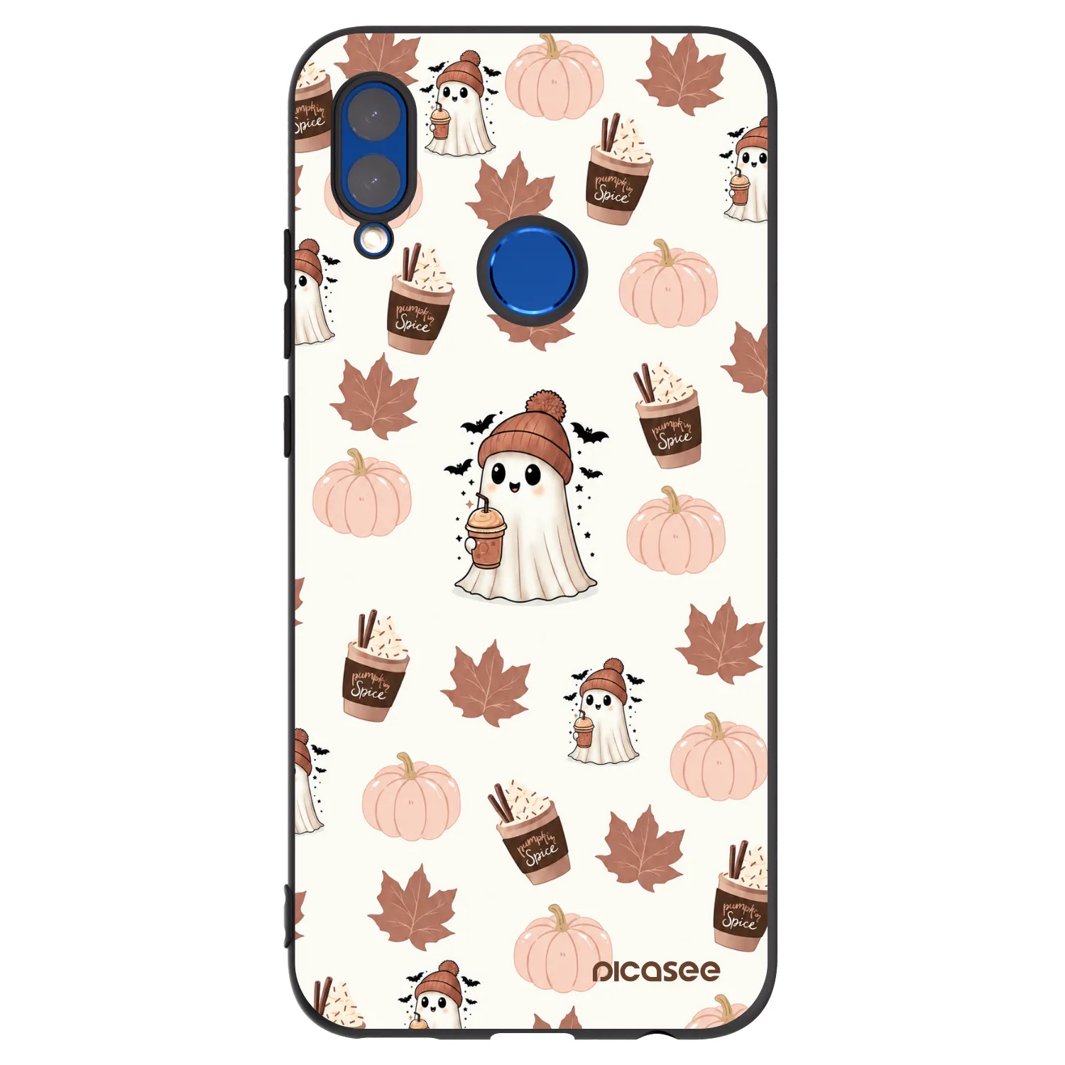 Picasee silikónový čierny obal pre Honor 10 Lite - Pumpkin spice