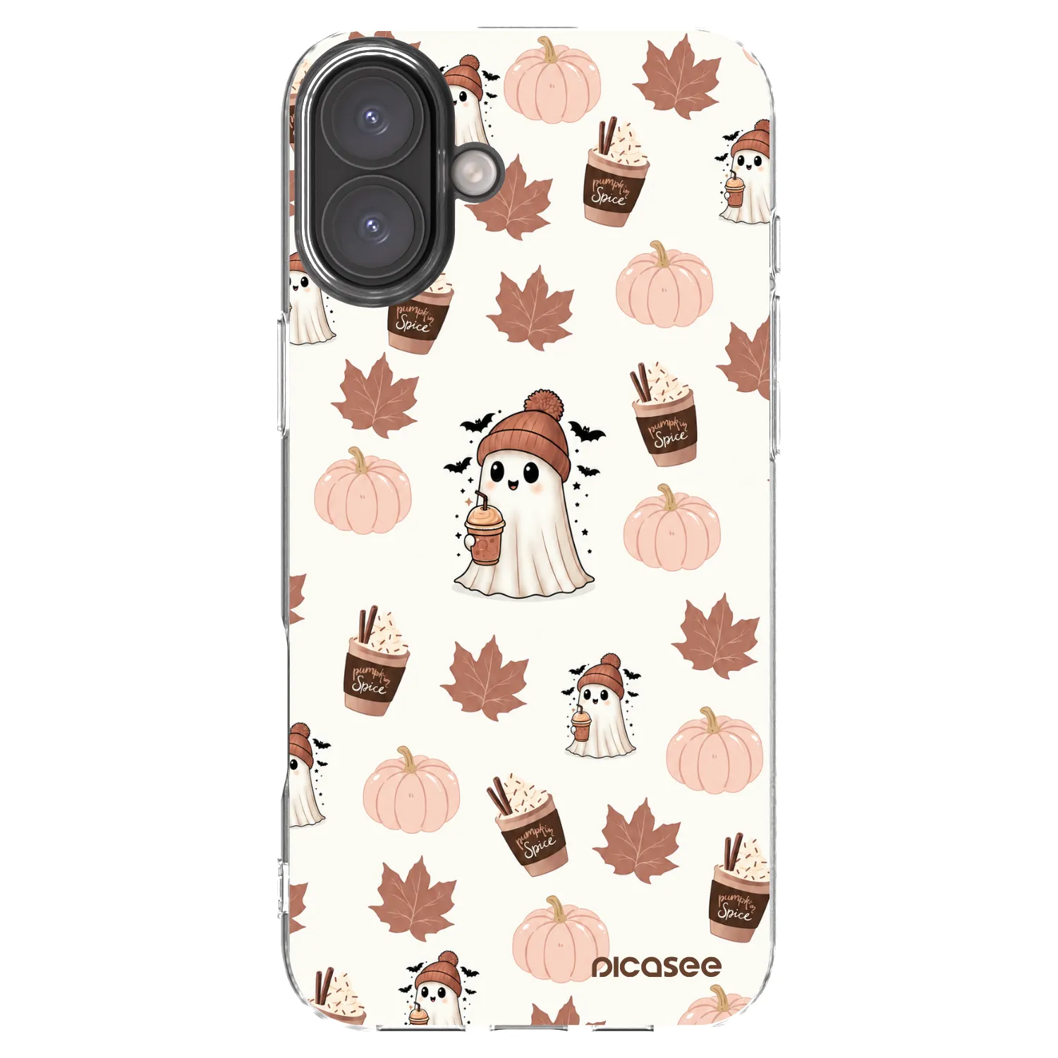 Picasee silikónový prehľadný obal pre Apple iPhone 16 Plus - Pumpkin spice