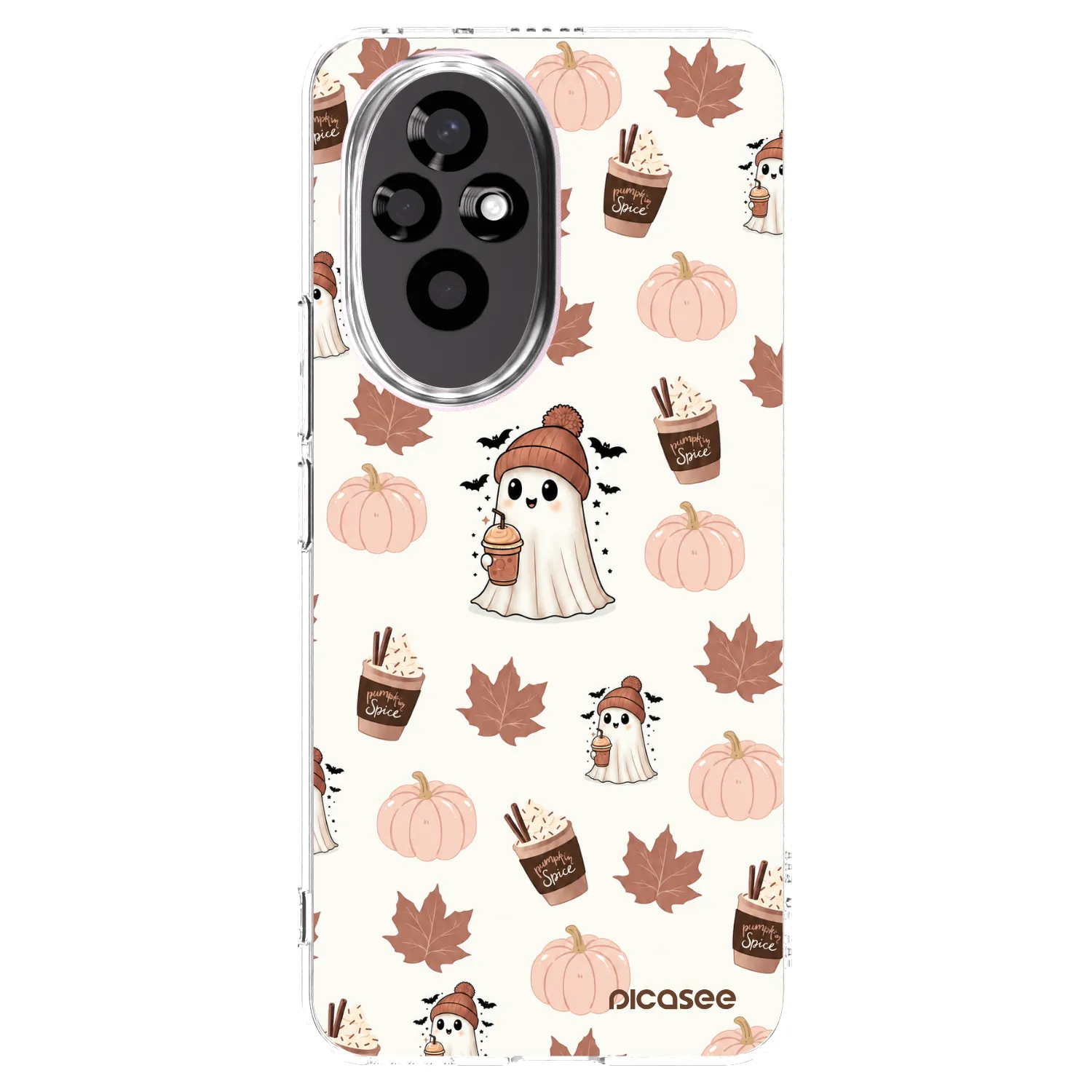 Picasee silikónový prehľadný obal pre Honor 200 5G - Pumpkin spice