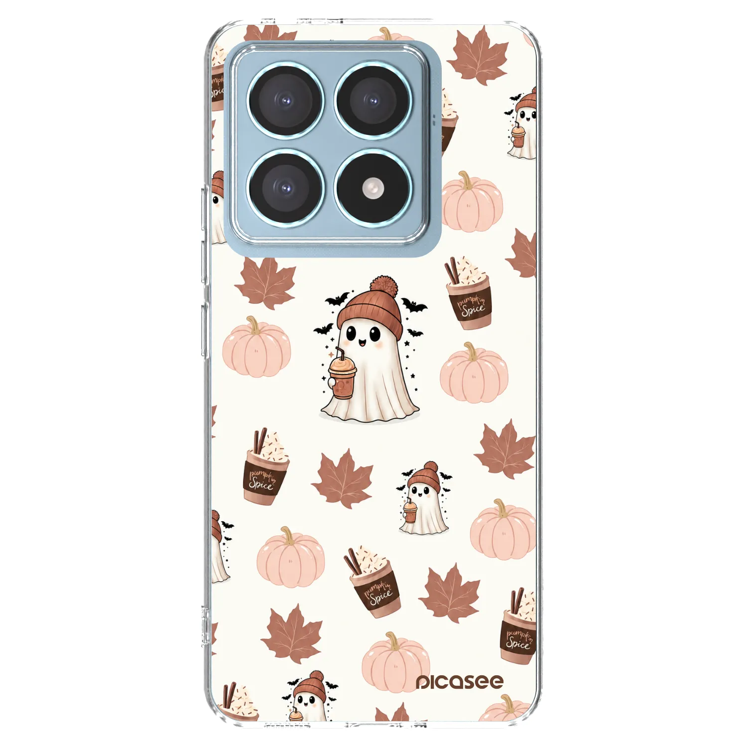 Picasee silikónový prehľadný obal pre Xiaomi 14T Pro - Pumpkin spice