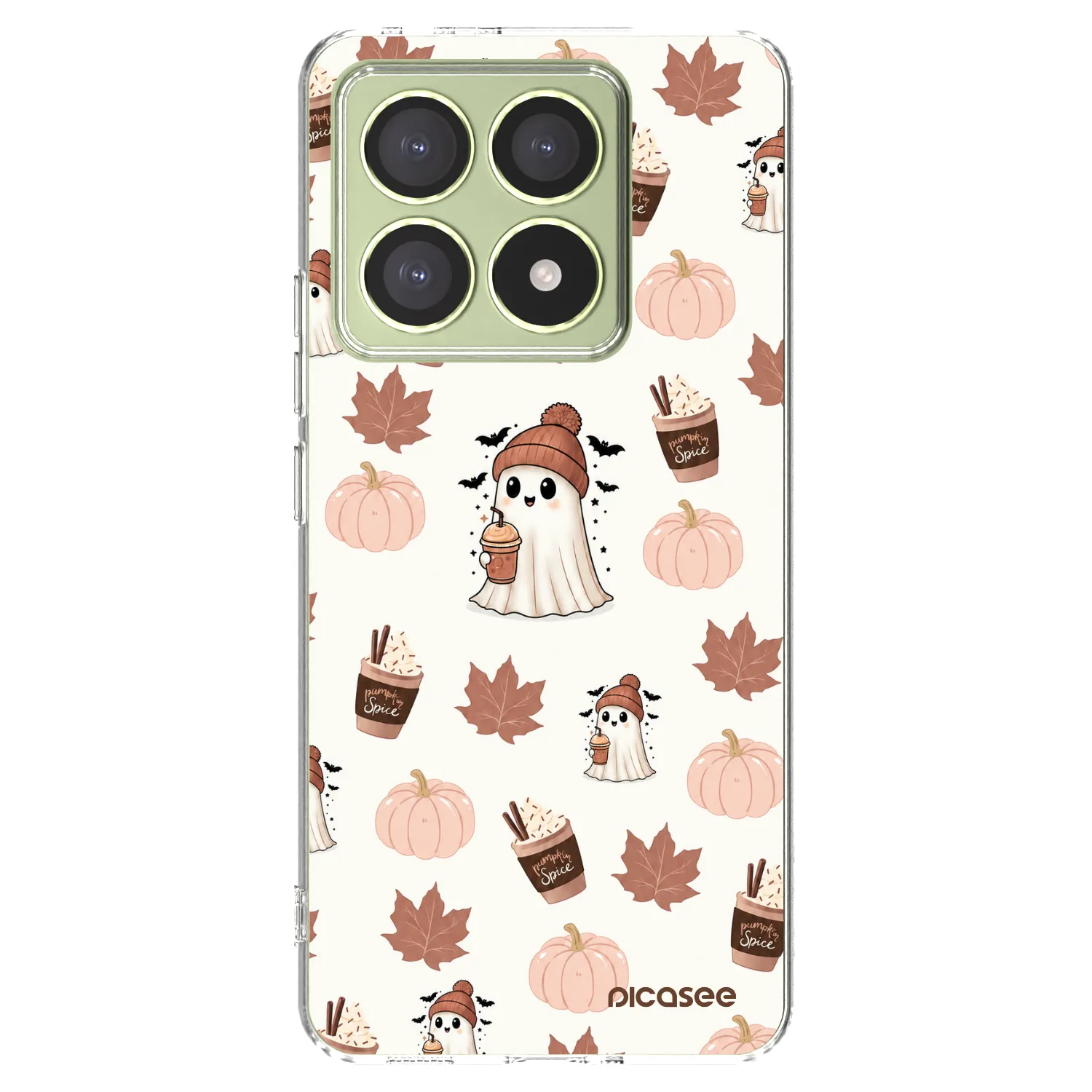 Picasee silikónový prehľadný obal pre Xiaomi 14T - Pumpkin spice