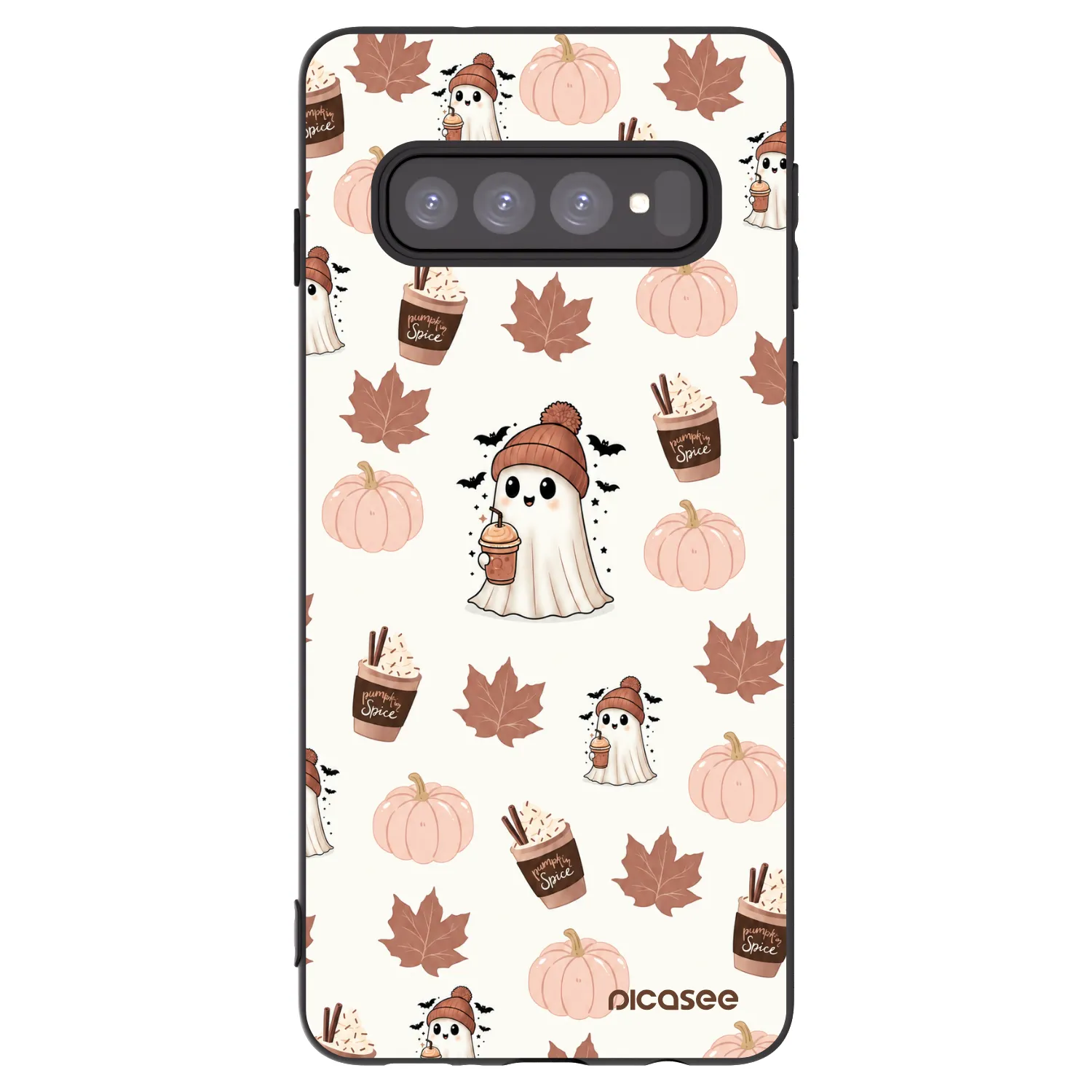 Picasee silikónový čierny obal pre Samsung Galaxy S10 G973 - Pumpkin spice