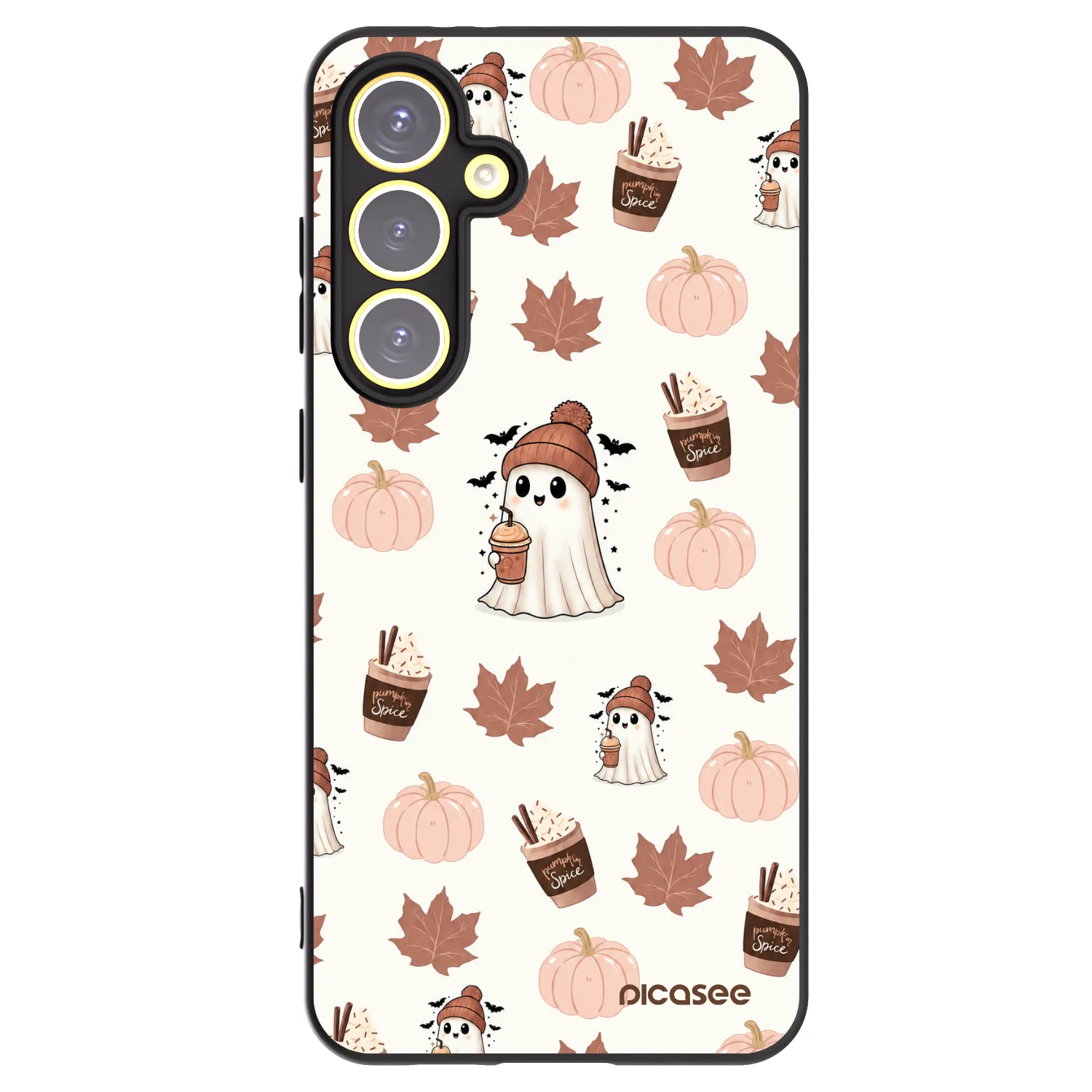 Picasee silikónový čierny obal pre Samsung Galaxy S24 FE S721B - Pumpkin spice