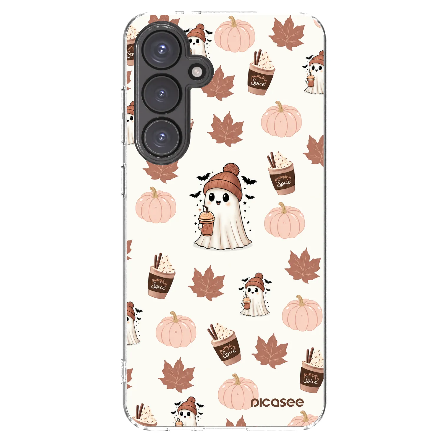Picasee silikónový prehľadný obal pre Samsung Galaxy S24 FE S721B - Pumpkin spice
