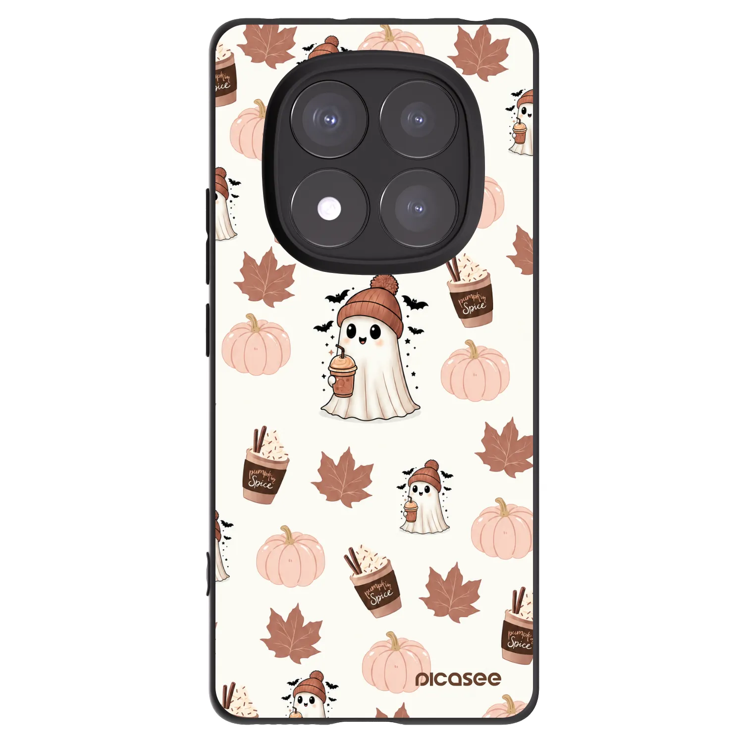 Picasee silikónový čierny obal pre Xiaomi Redmi Note 14 Pro+ 5G - Pumpkin spice
