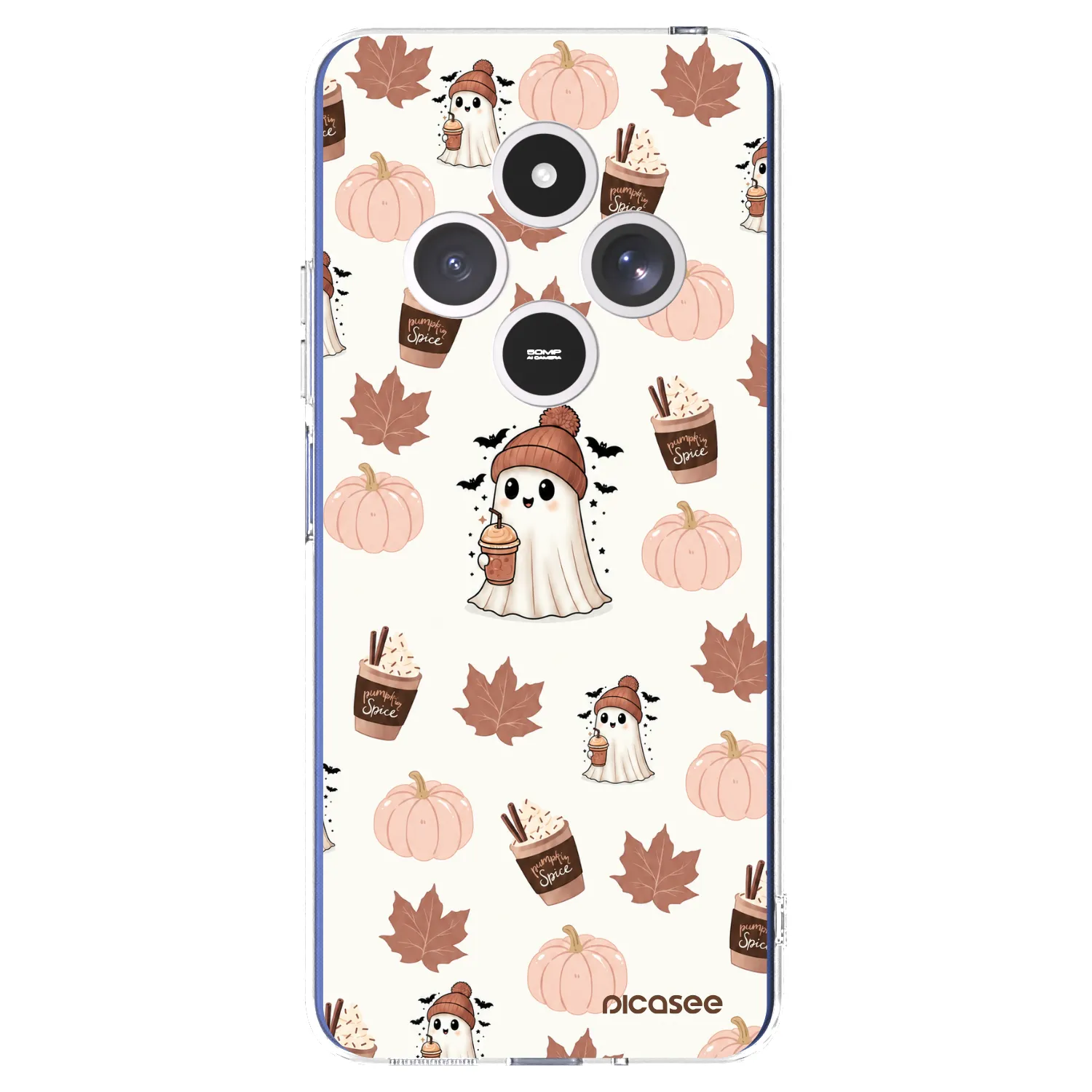 Picasee silikónový prehľadný obal pre Xiaomi Redmi 14C - Pumpkin spice