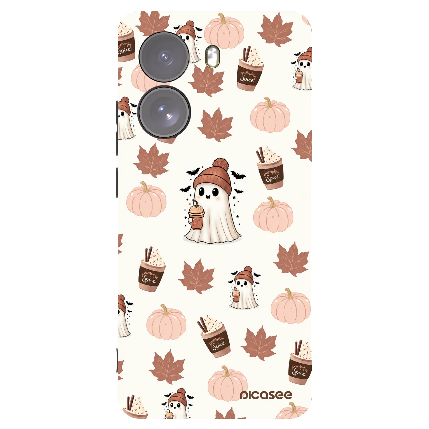 Picasee silikónový čierny obal pre Xiaomi Poco X7 - Pumpkin spice