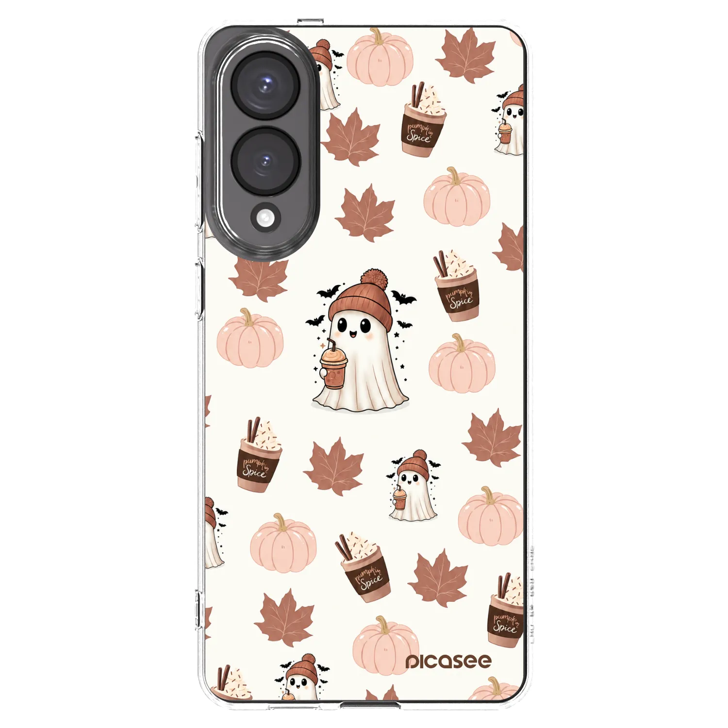 Picasee silikónový prehľadný obal pre Samsung Galaxy S25 Edge 5G - Pumpkin spice
