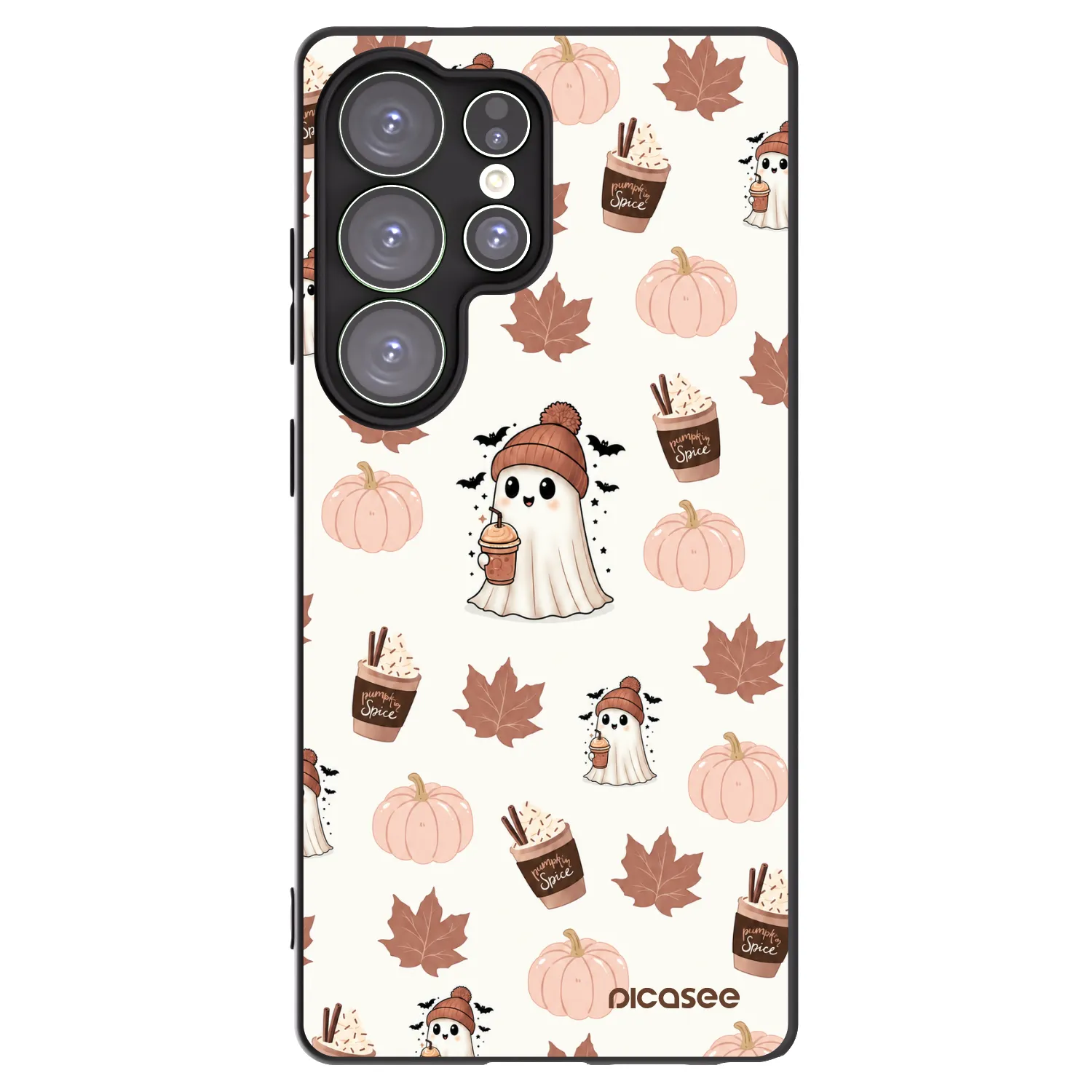 Picasee silikónový čierny obal pre Samsung Galaxy S25 Ultra 5G - Pumpkin spice