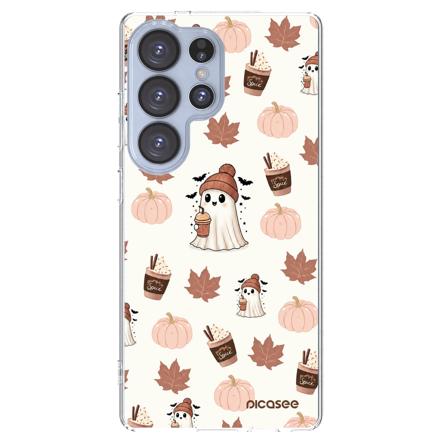 Picasee silikónový prehľadný obal pre Samsung Galaxy S25 Ultra 5G - Pumpkin spice
