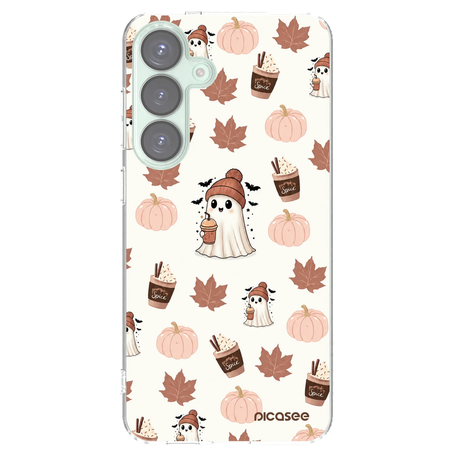 Picasee silikónový prehľadný obal pre Samsung Galaxy S25+ 5G - Pumpkin spice