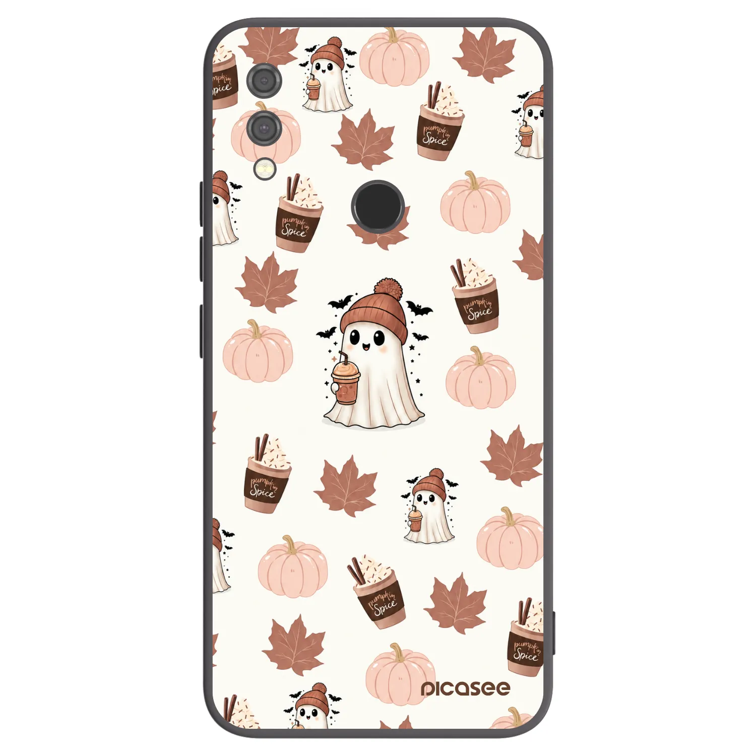 Picasee silikónový čierny obal pre Xiaomi Redmi Note 7 - Pumpkin spice