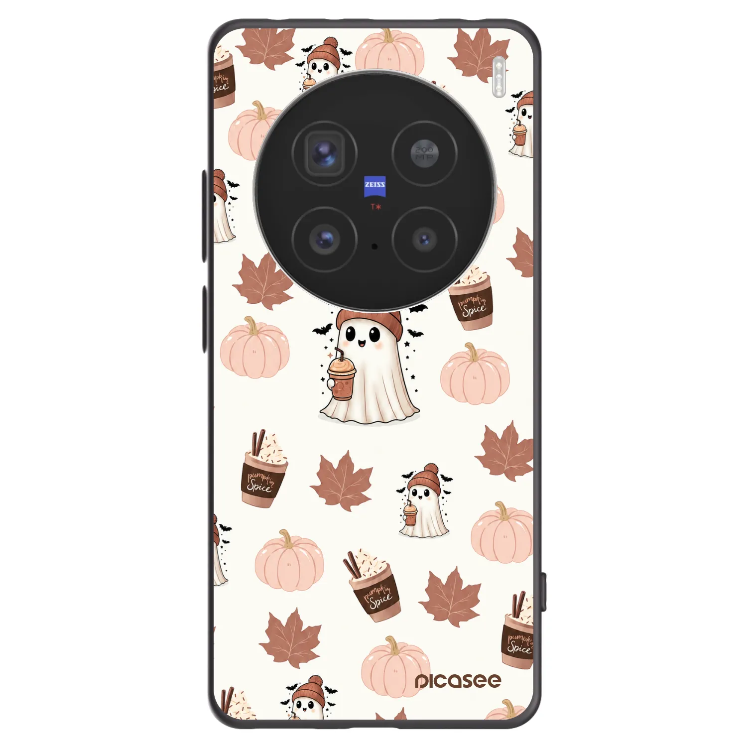 Picasee silikónový čierny obal pre Vivo X200 Pro - Pumpkin spice