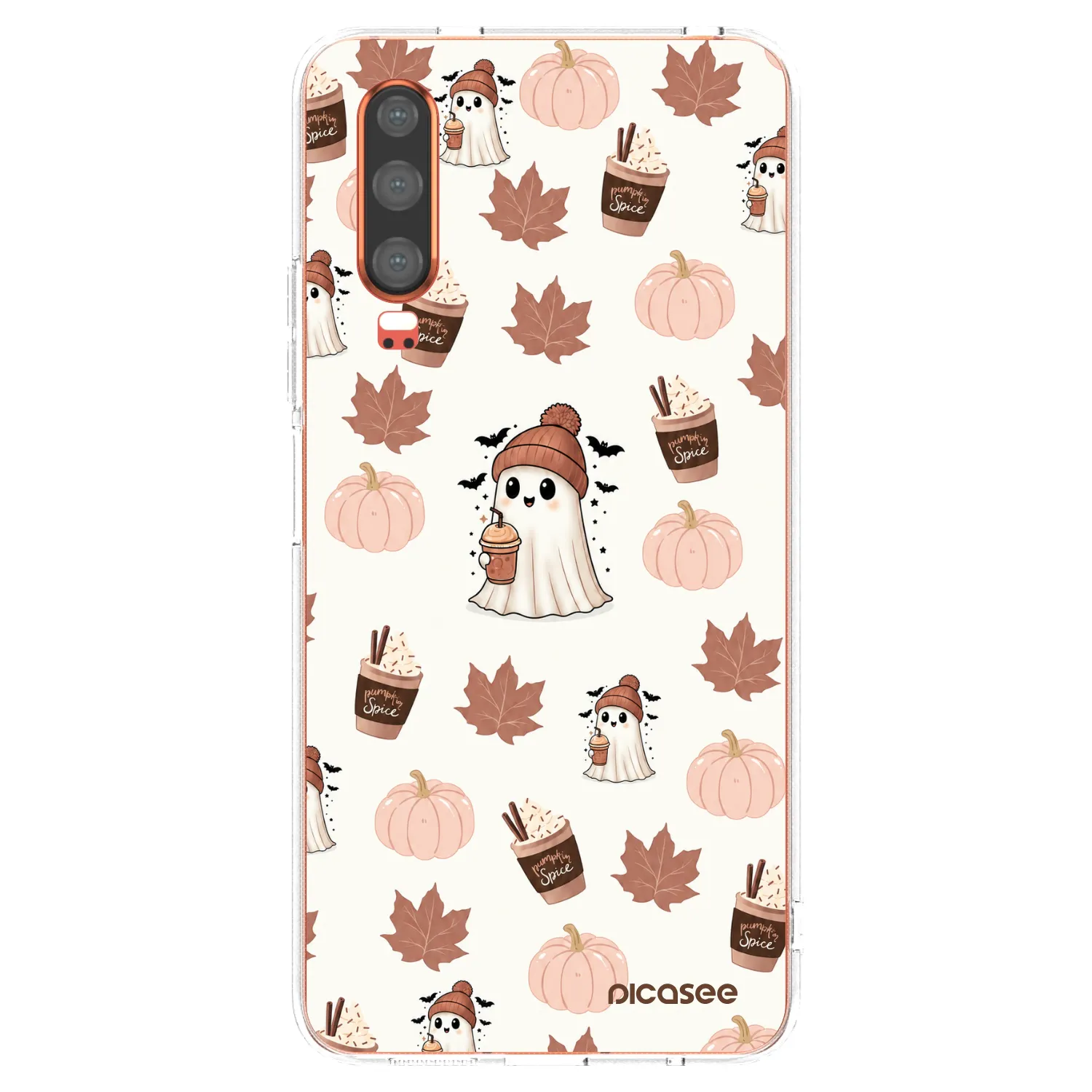 Picasee silikónový prehľadný obal pre Huawei P30 - Pumpkin spice