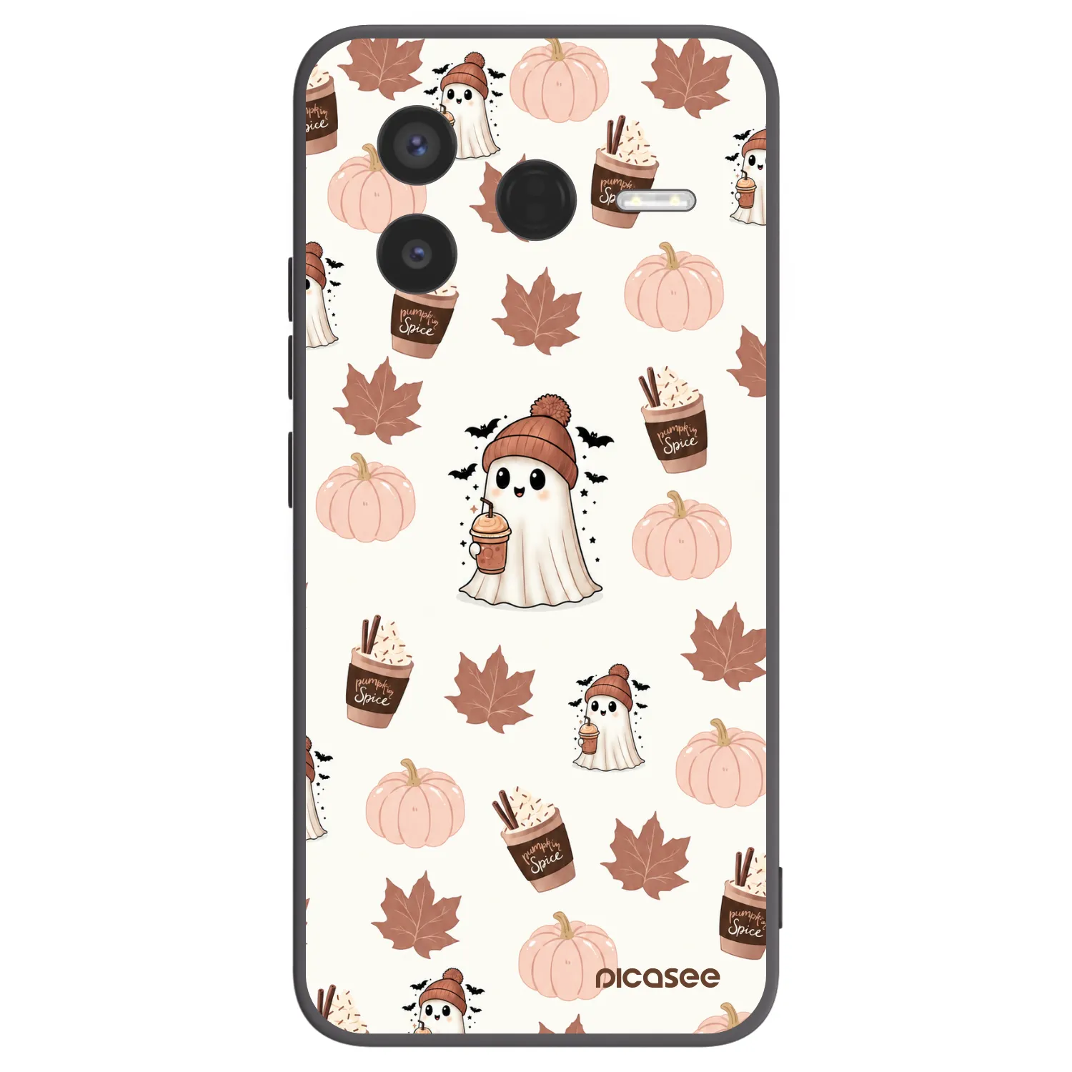 Picasee silikónový čierny obal pre Xiaomi Poco F7 Pro 5G - Pumpkin spice