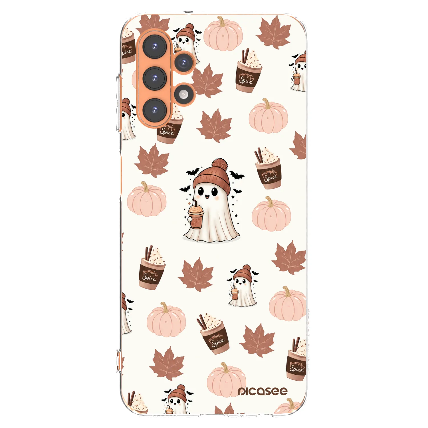 Picasee silikónový prehľadný obal pre Samsung Galaxy A13 5G - Pumpkin spice