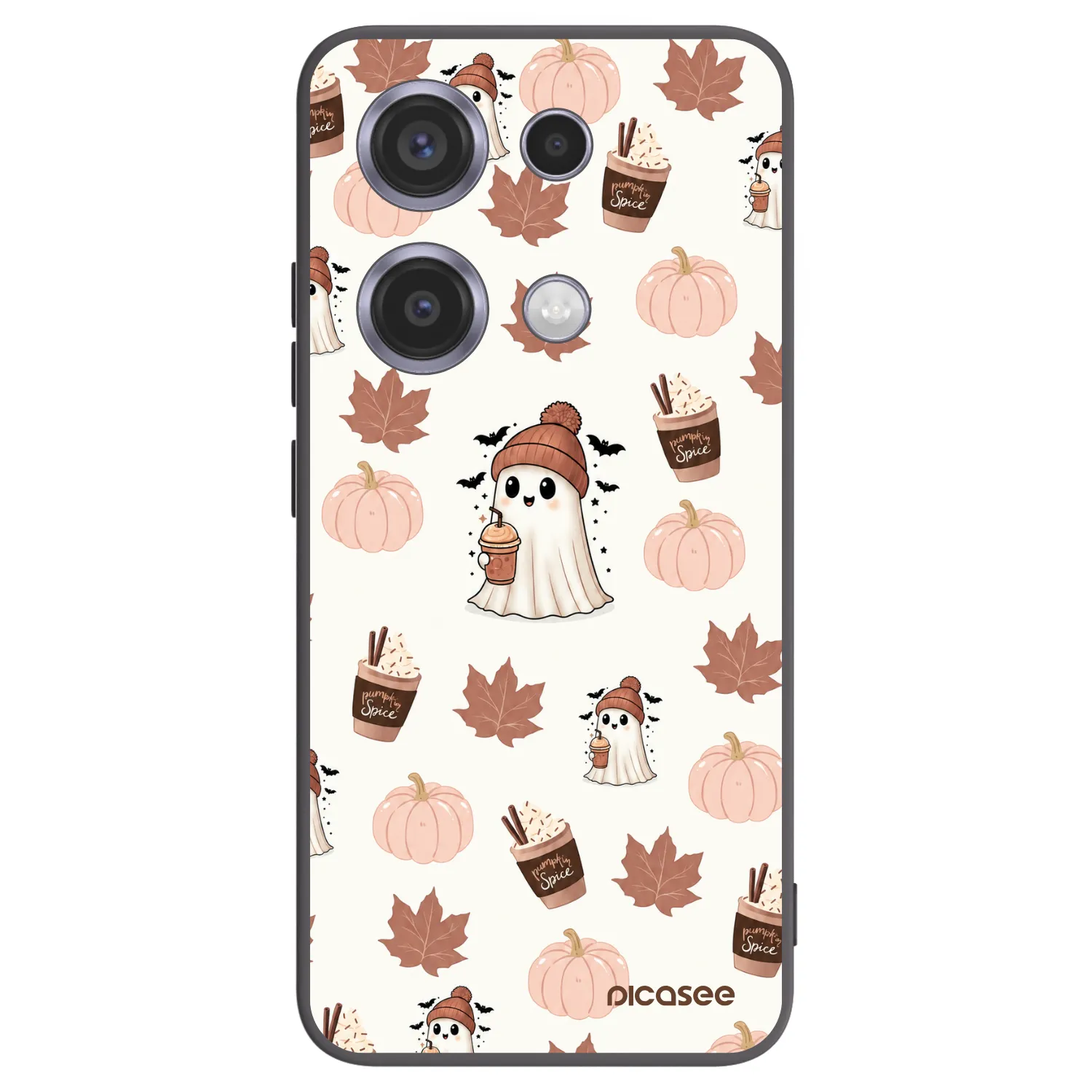 Picasee silikónový čierny obal pre Xiaomi Redmi Note 14S - Pumpkin spice