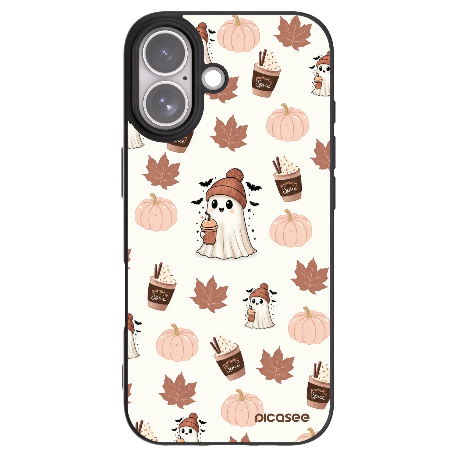 Picasee silikónový čierny obal pre Apple iPhone 17 - Pumpkin spice