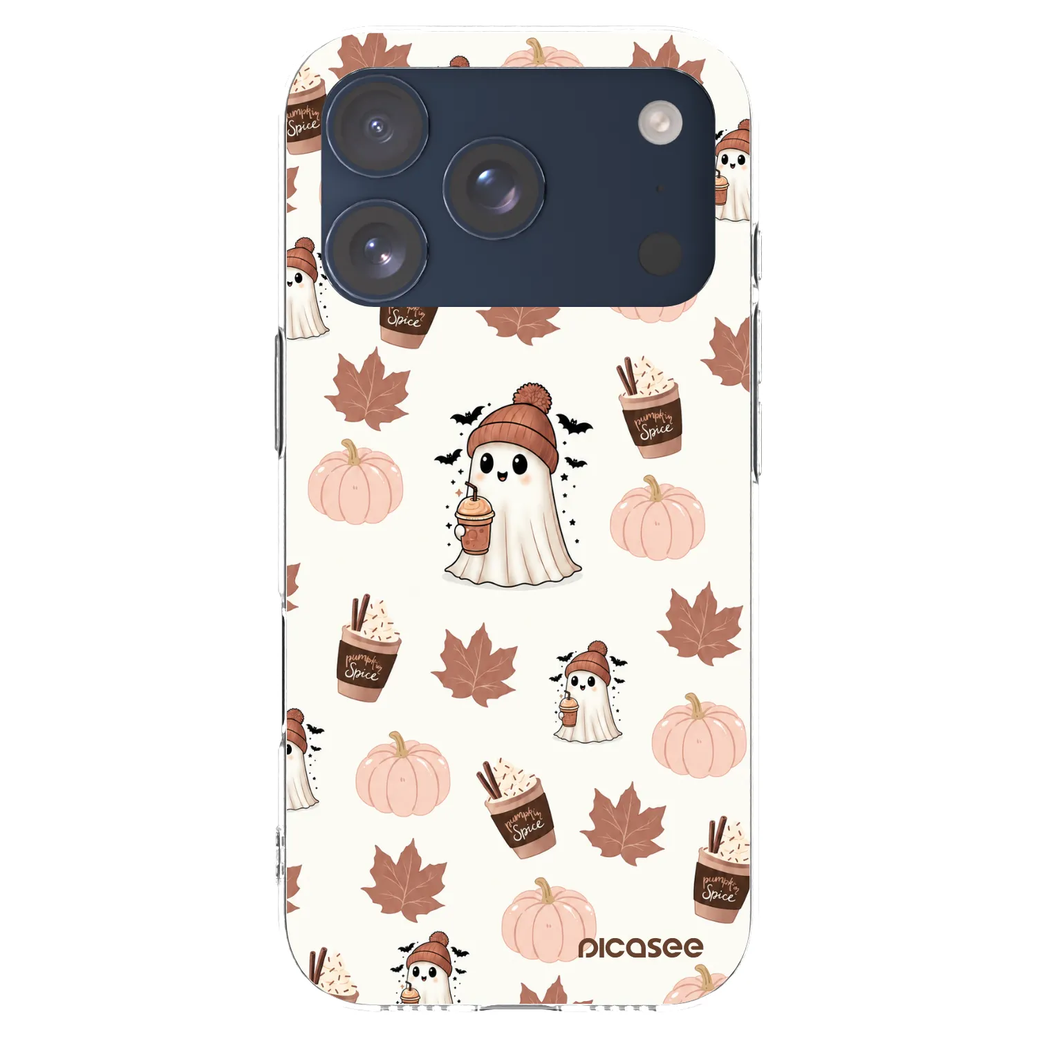 Picasee silikónový prehľadný obal pre Apple iPhone 17 Pro - Pumpkin spice