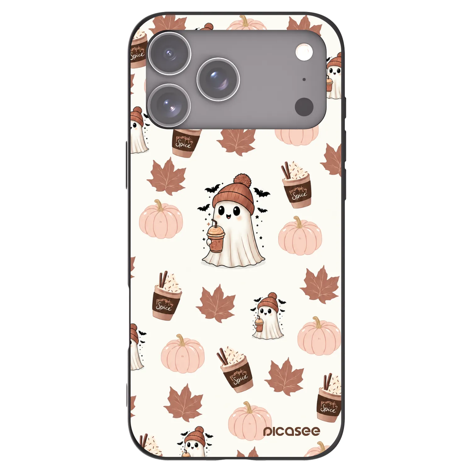 Picasee silikónový čierny obal pre Apple iPhone 17 Pro Max - Pumpkin spice