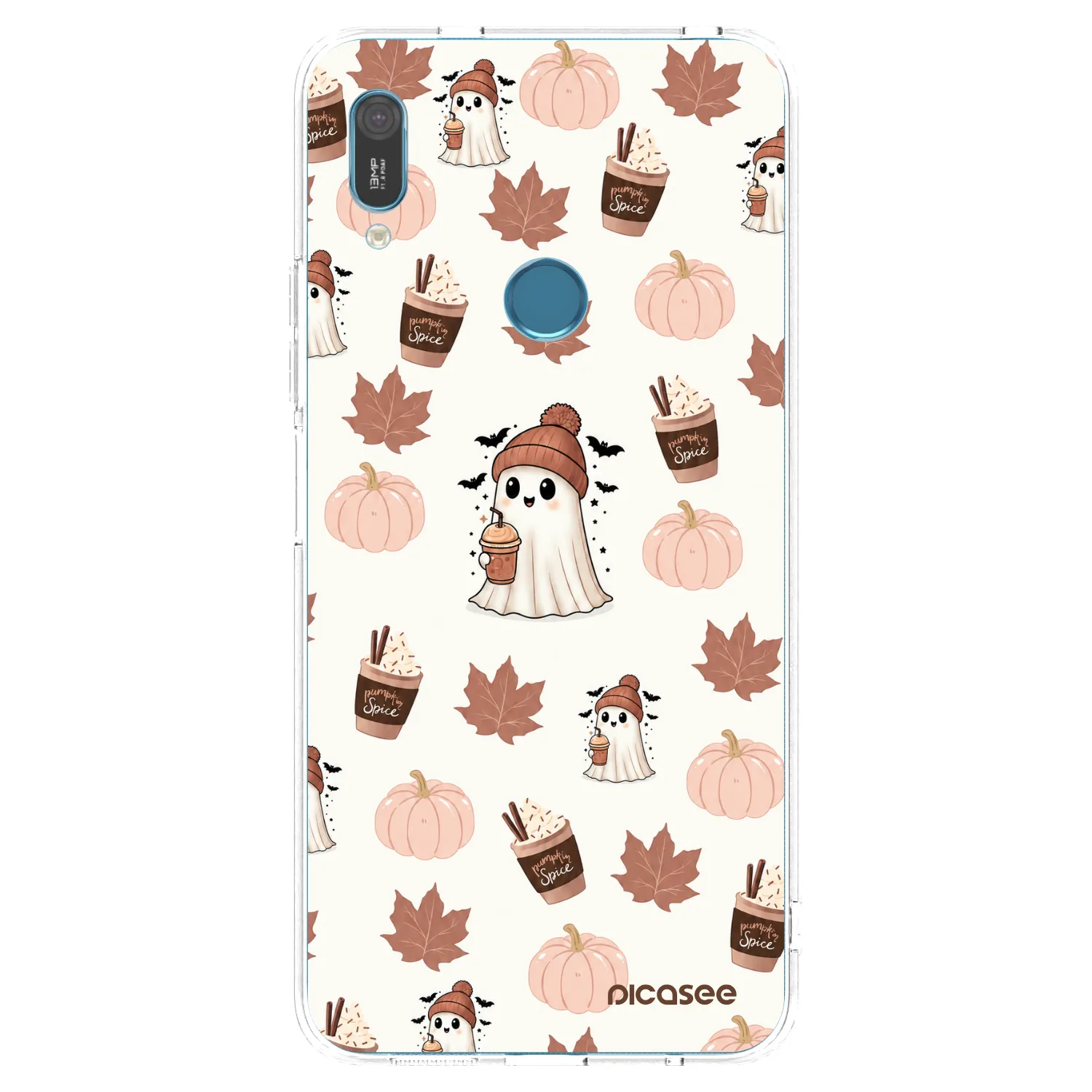 Picasee silikónový prehľadný obal pre Huawei Y6 2019 - Pumpkin spice
