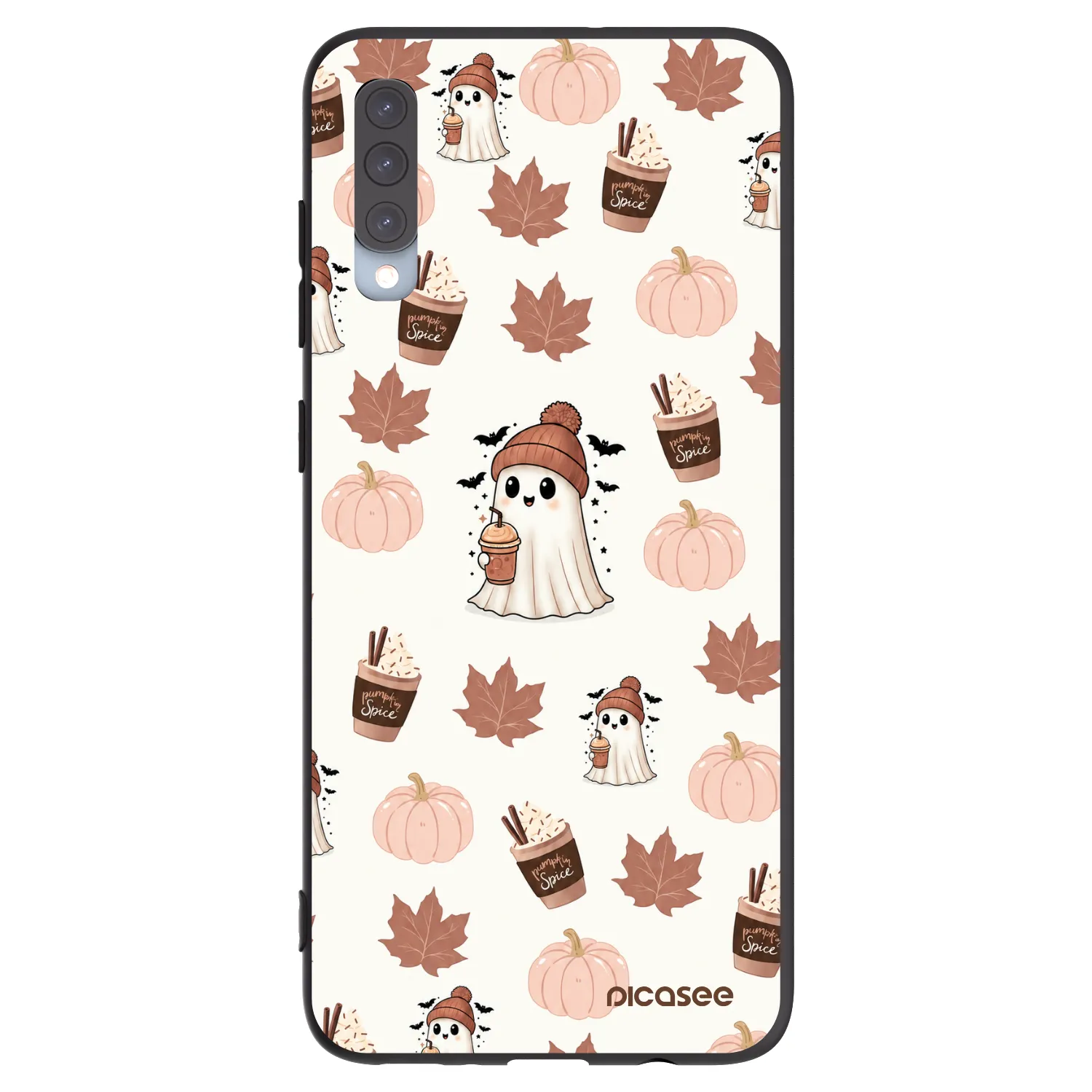 Picasee silikónový čierny obal pre Samsung Galaxy A70 A705F - Pumpkin spice