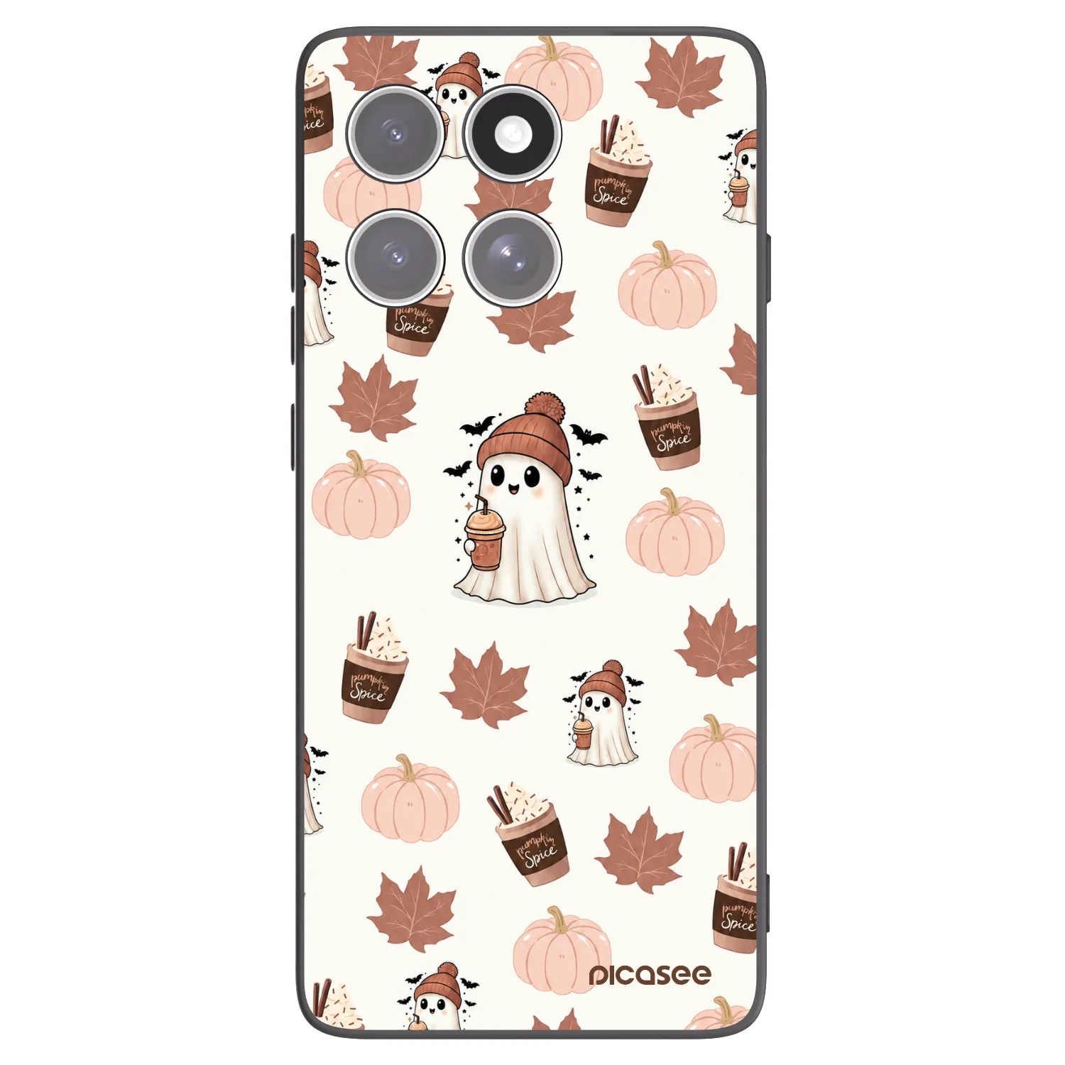 Picasee silikónový čierny obal pre Motorola Edge 60 Pro - Pumpkin spice