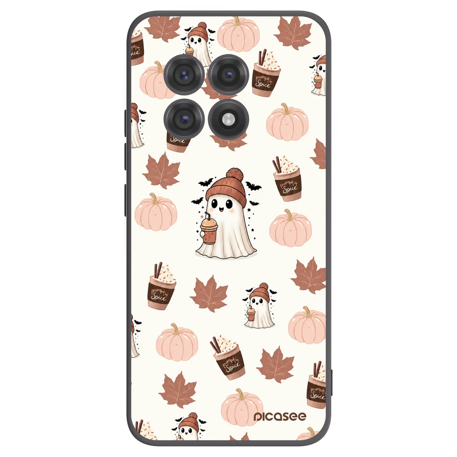 Picasee silikónový čierny obal pre OnePlus 13R 5G - Pumpkin spice