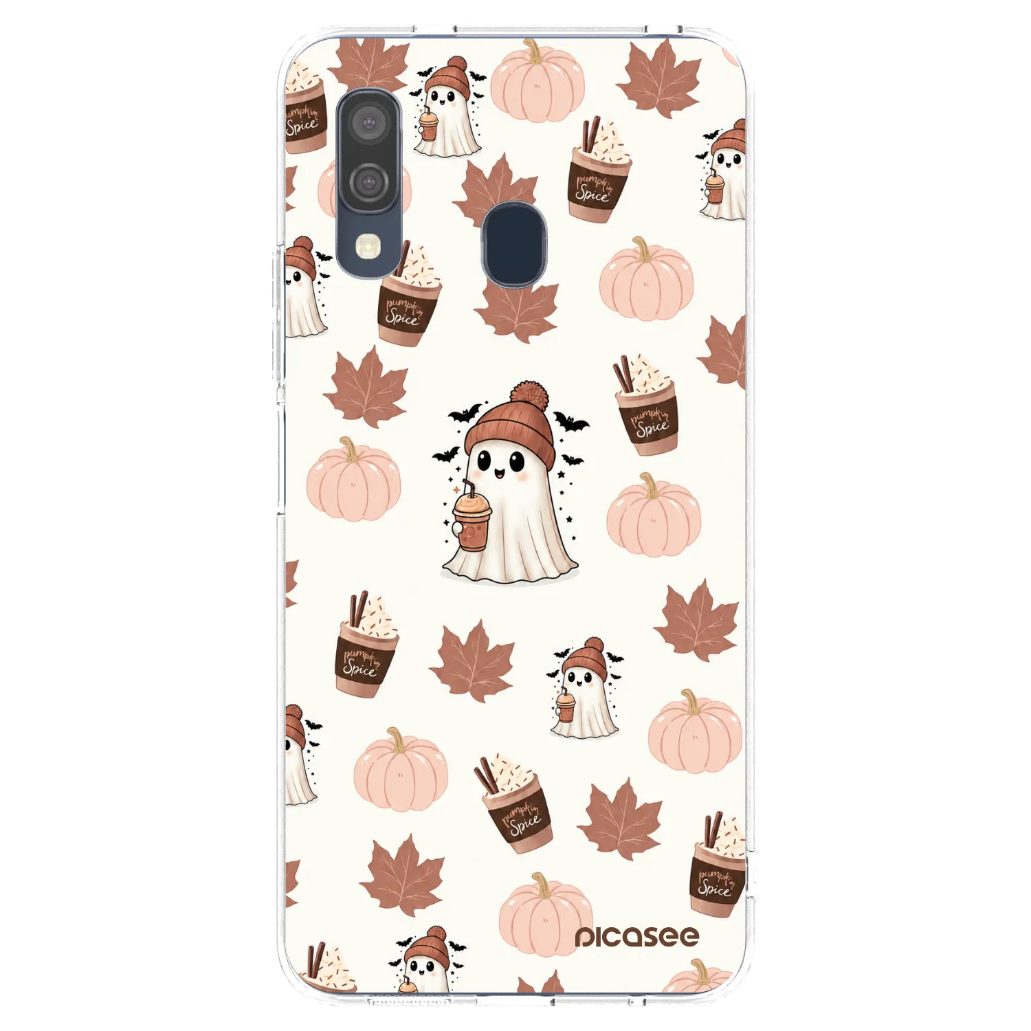 Picasee silikónový prehľadný obal pre Samsung Galaxy A40 A405F - Pumpkin spice
