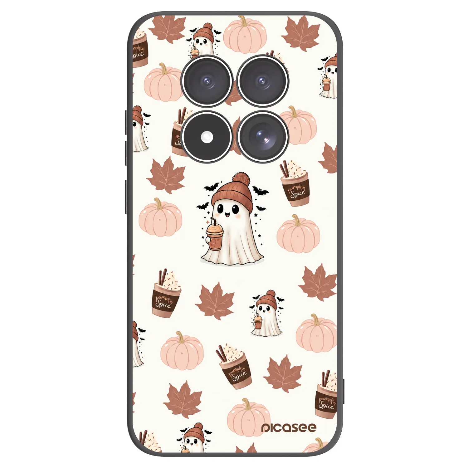 Picasee silikónový čierny obal pre Xiaomi Redmi Note 15 Pro 4G - Pumpkin spice