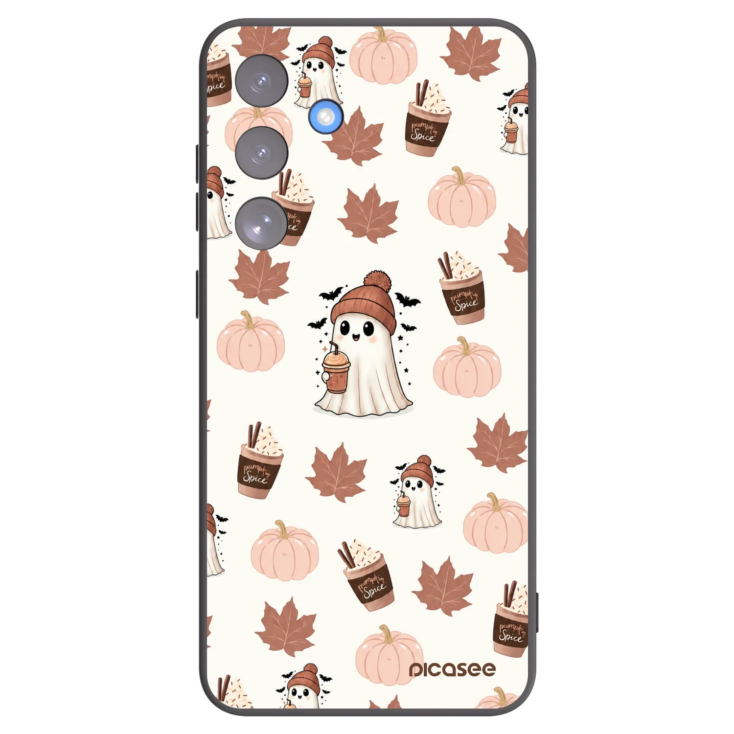 Picasee silikónový čierny obal pre Samsung Galaxy S25 FE 5G - Pumpkin spice