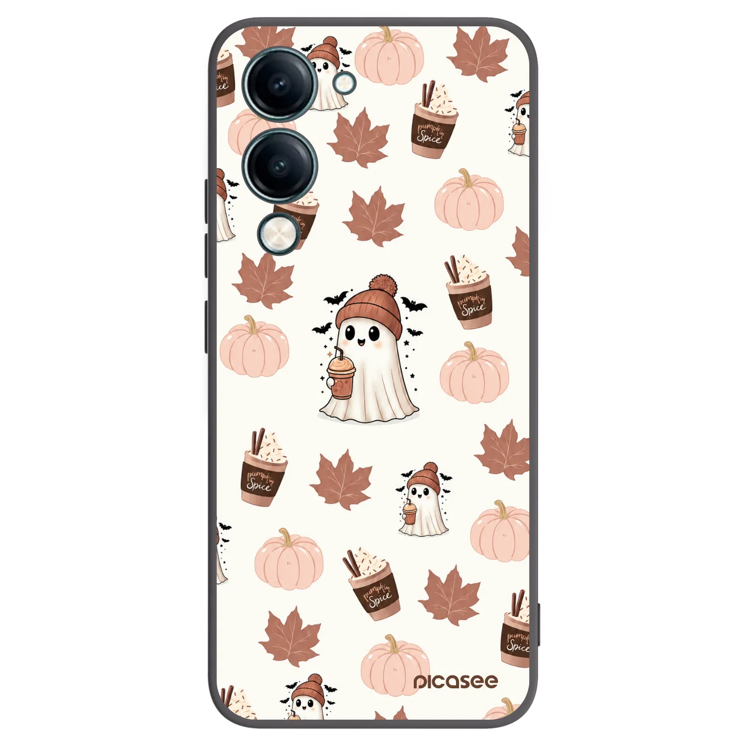 Picasee silikónový čierny obal pre Vivo Y29s 5G - Pumpkin spice