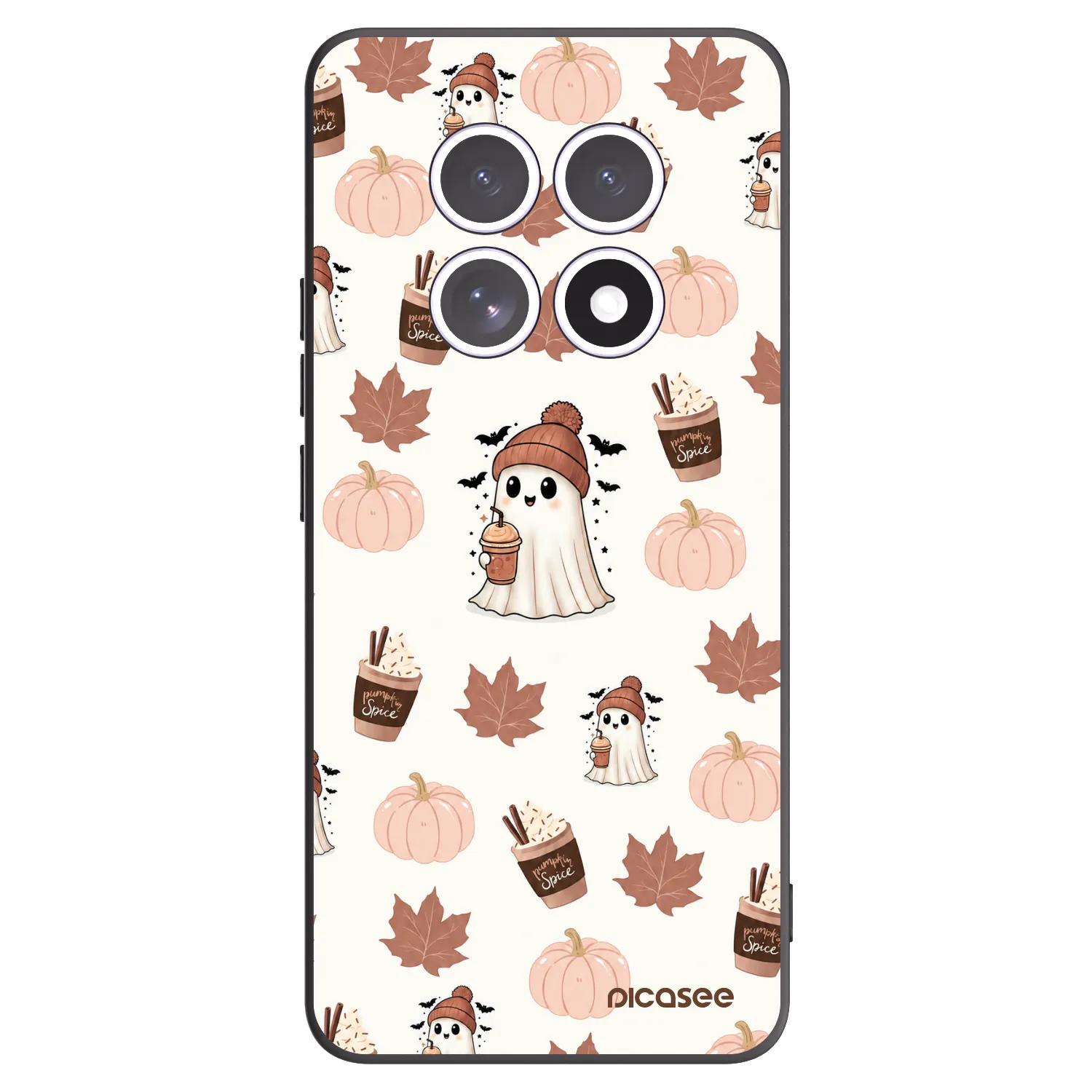 Picasee silikónový čierny obal pre Xiaomi Redmi Note 15 4G - Pumpkin spice