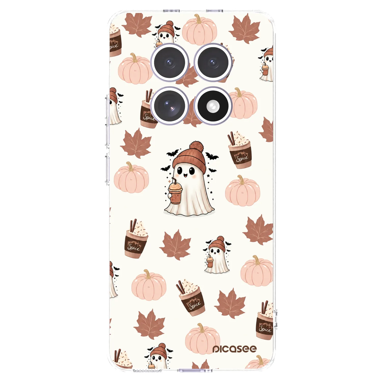Picasee silikónový prehľadný obal pre Xiaomi Redmi Note 15 4G - Pumpkin spice