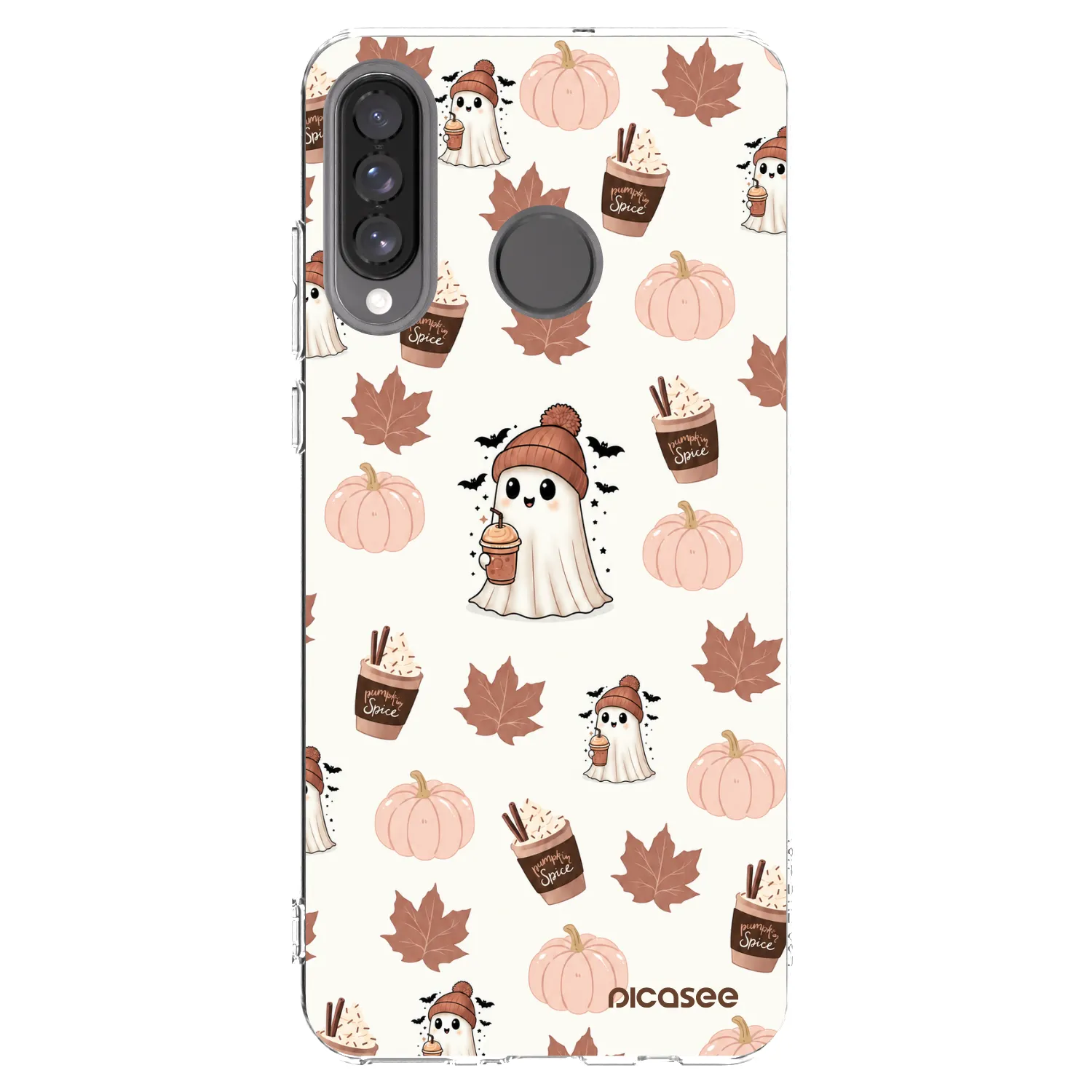 Picasee silikónový prehľadný obal pre Huawei P30 Lite - Pumpkin spice