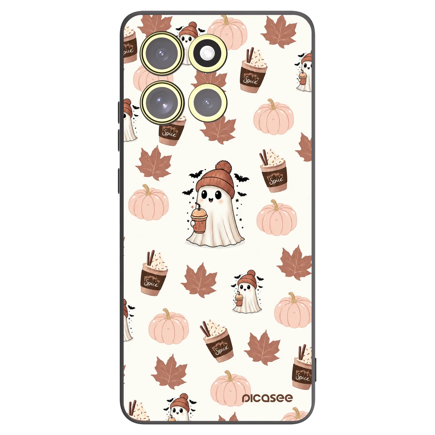 Picasee silikónový čierny obal pre Motorola Moto G86 Power 5G - Pumpkin spice