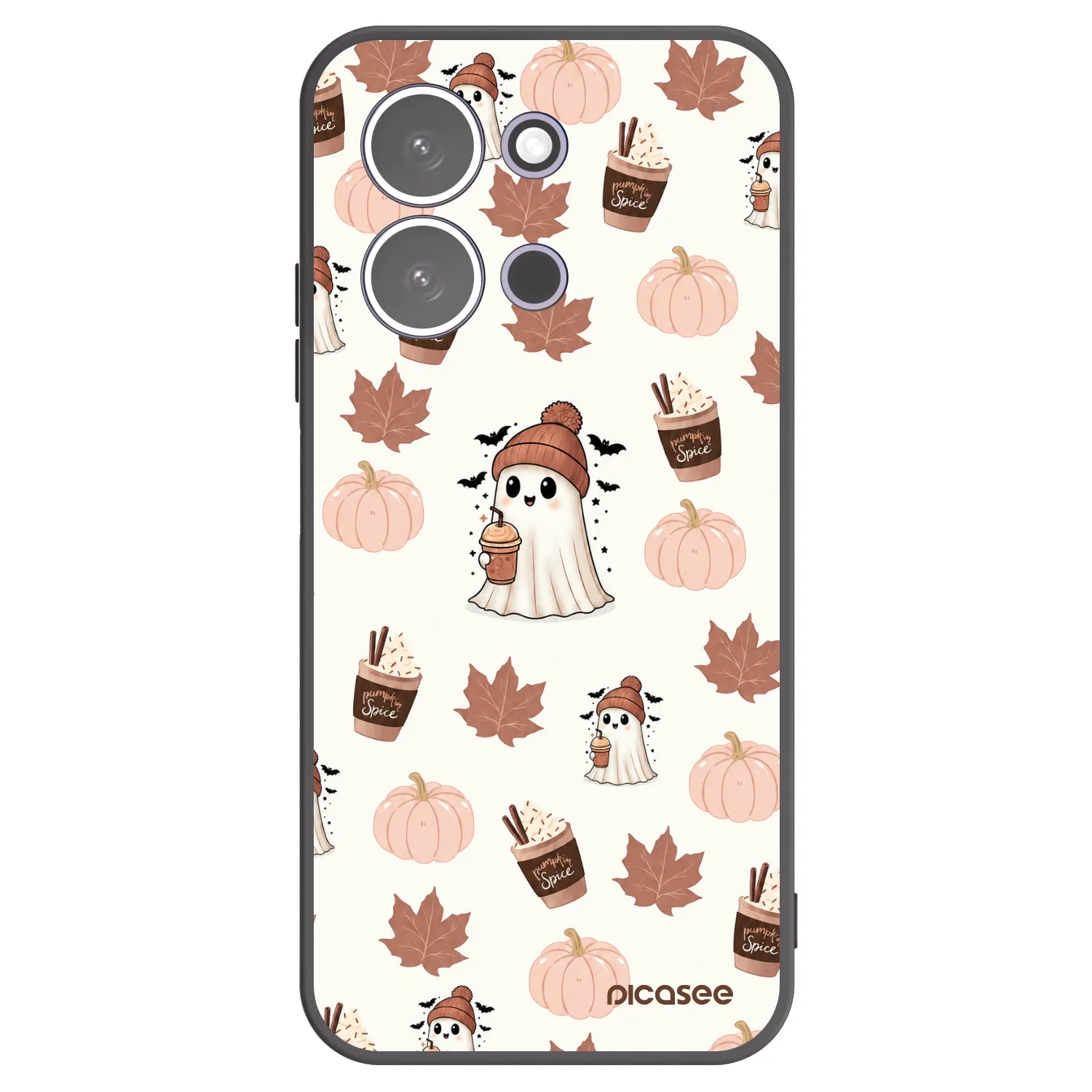 Picasee silikónový čierny obal pre Xiaomi Redmi 15C 5G - Pumpkin spice