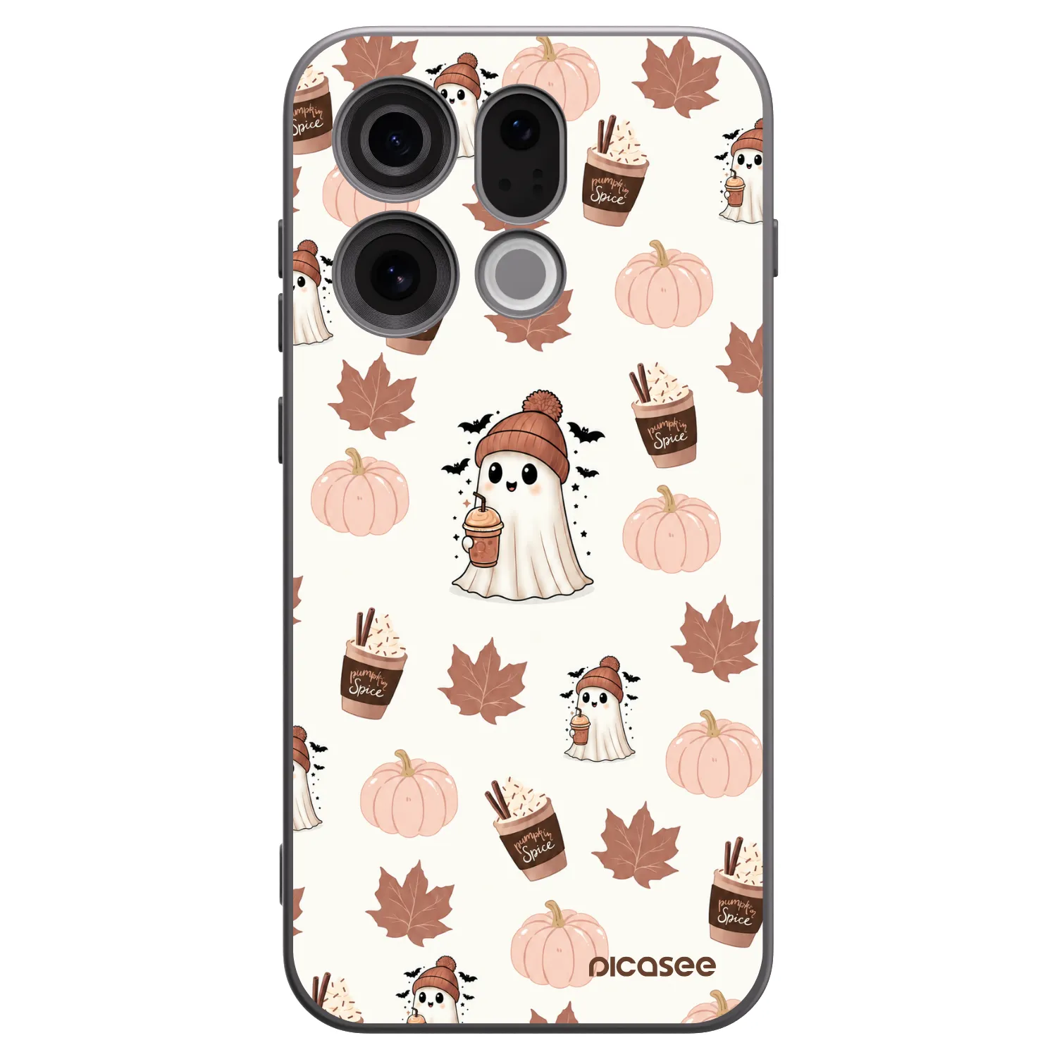 Picasee silikónový čierny obal pre OPPO Find X9 - Pumpkin spice