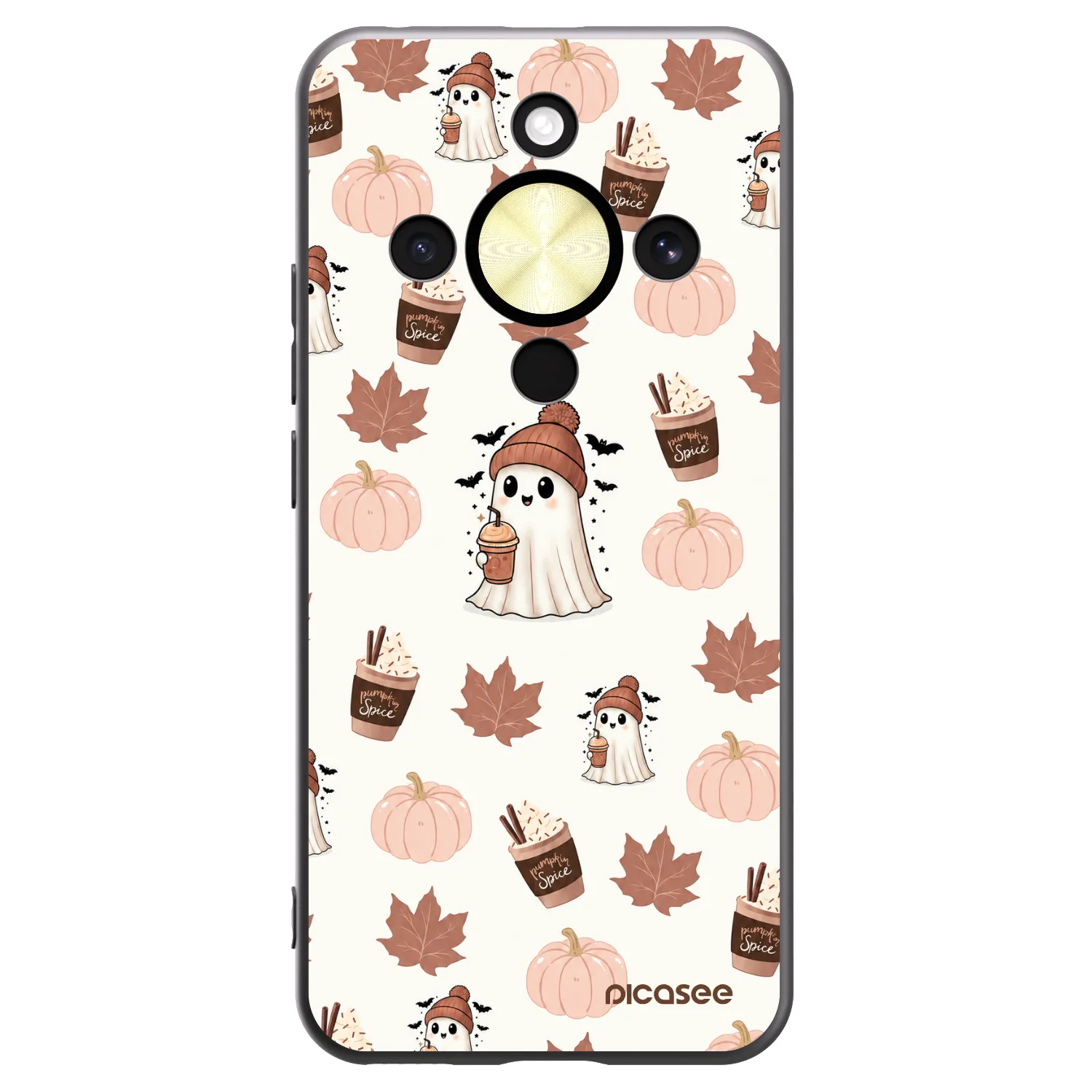Picasee silikónový čierny obal pre Honor Magic8 Lite 5G - Pumpkin spice
