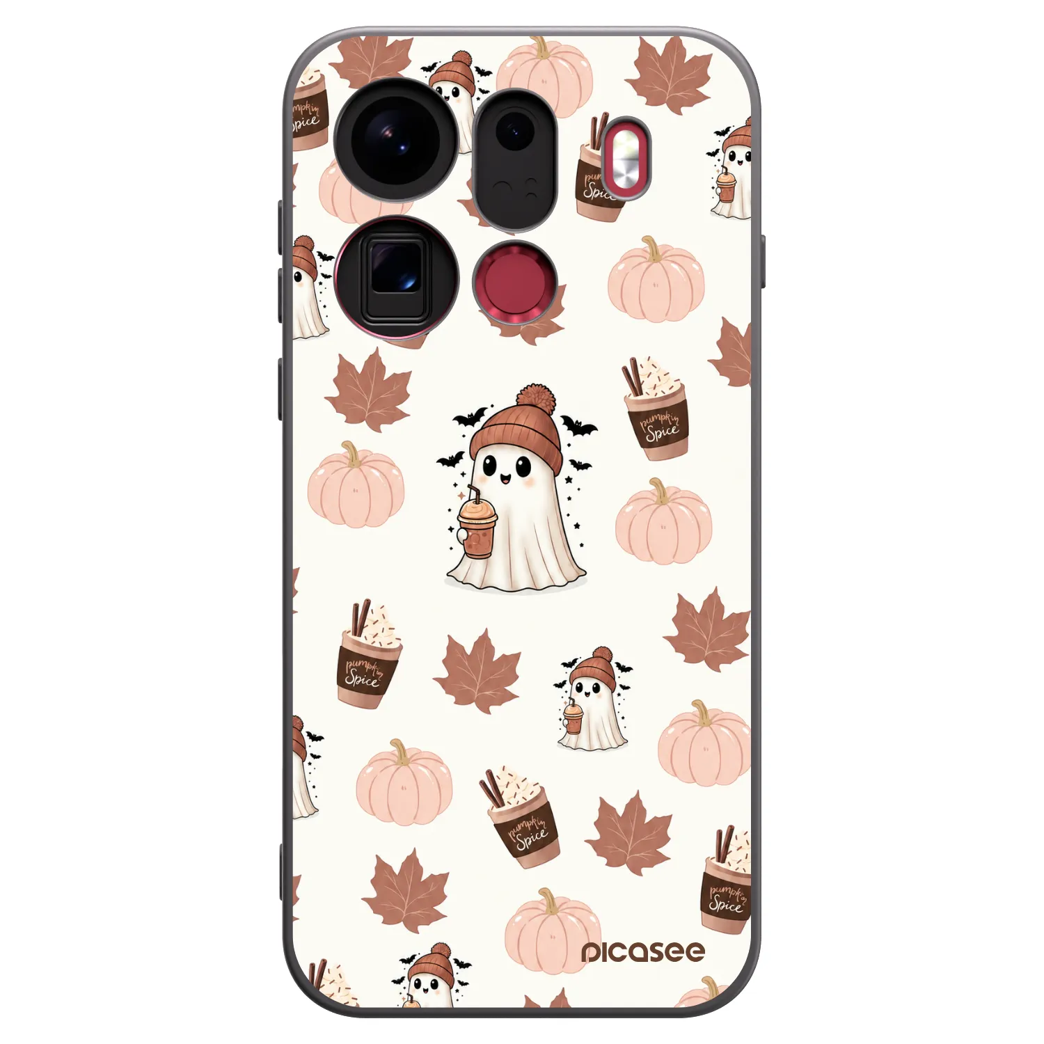 Picasee silikónový čierny obal pre OPPO Find X9 Pro - Pumpkin spice