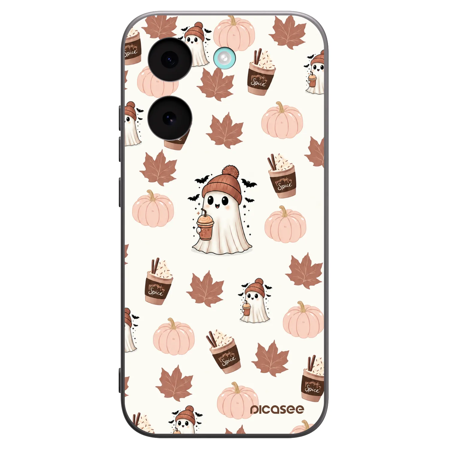 Picasee silikónový čierny obal pre Xiaomi Poco X8 Pro - Pumpkin spice