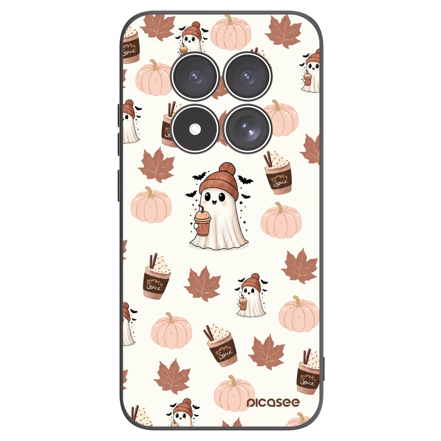 Picasee silikónový čierny obal pre Xiaomi Redmi Note 15 Pro 5G - Pumpkin spice