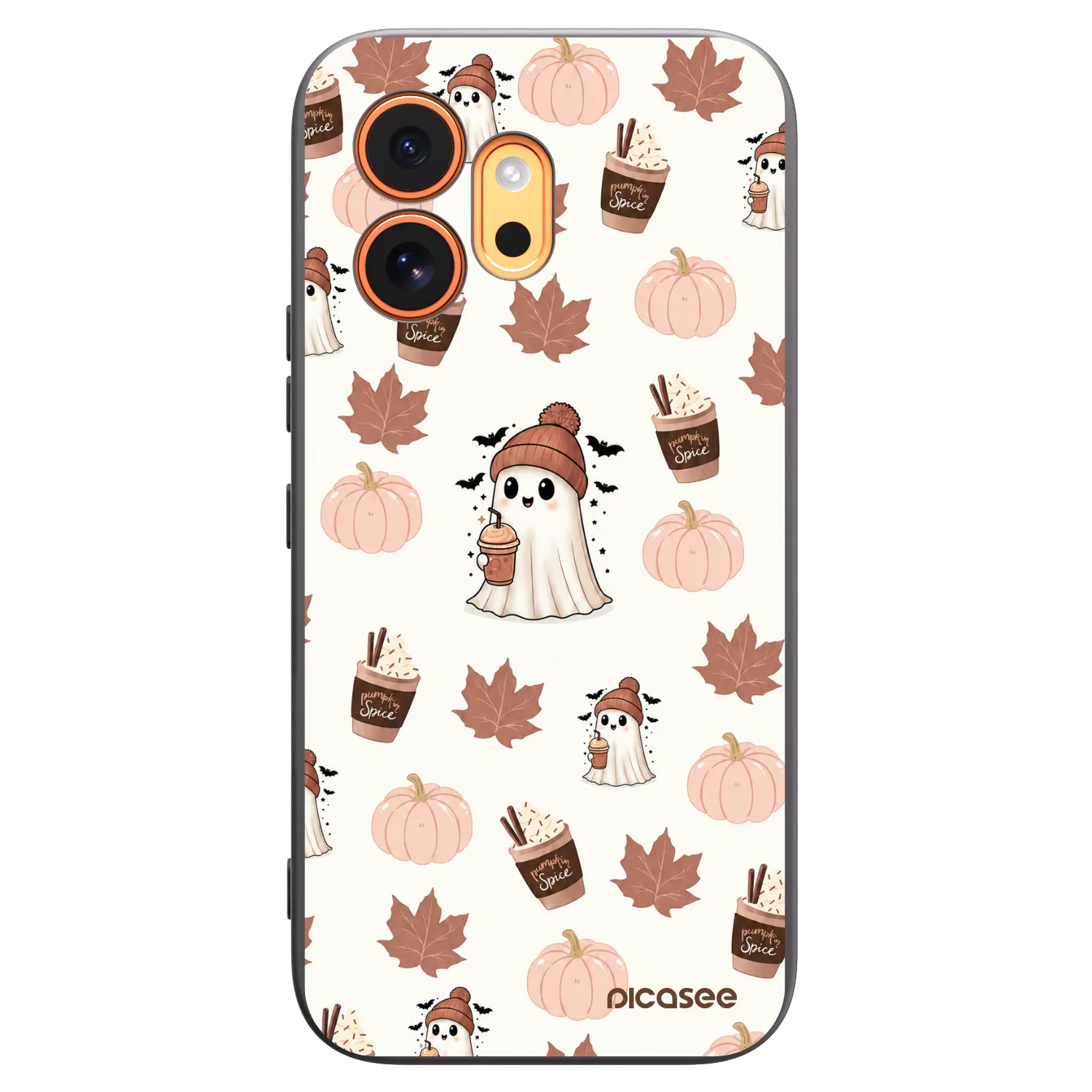 Picasee silikónový čierny obal pre Honor 600 - Pumpkin spice