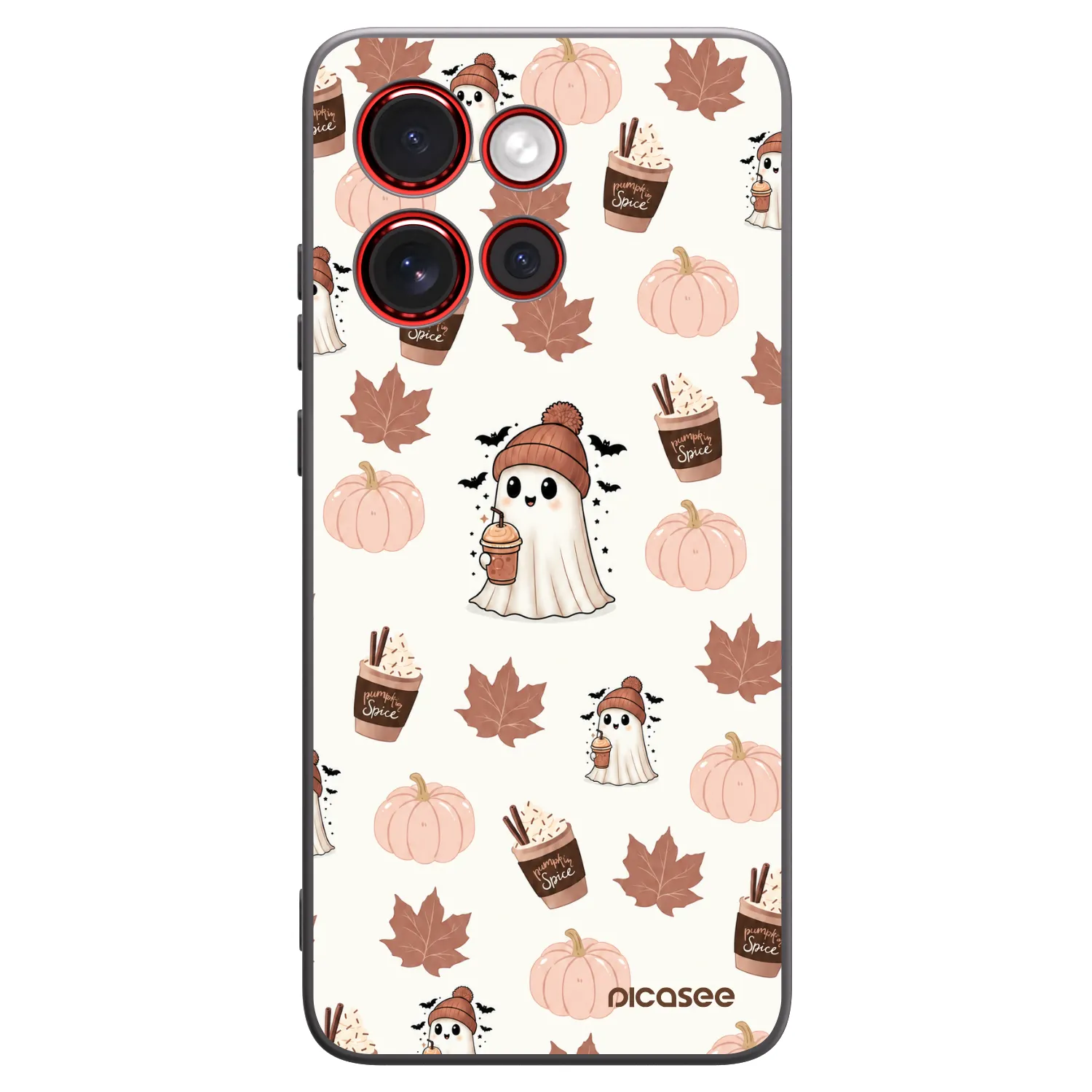 Picasee silikónový čierny obal pre Motorola Edge 60 Neo 5G - Pumpkin spice