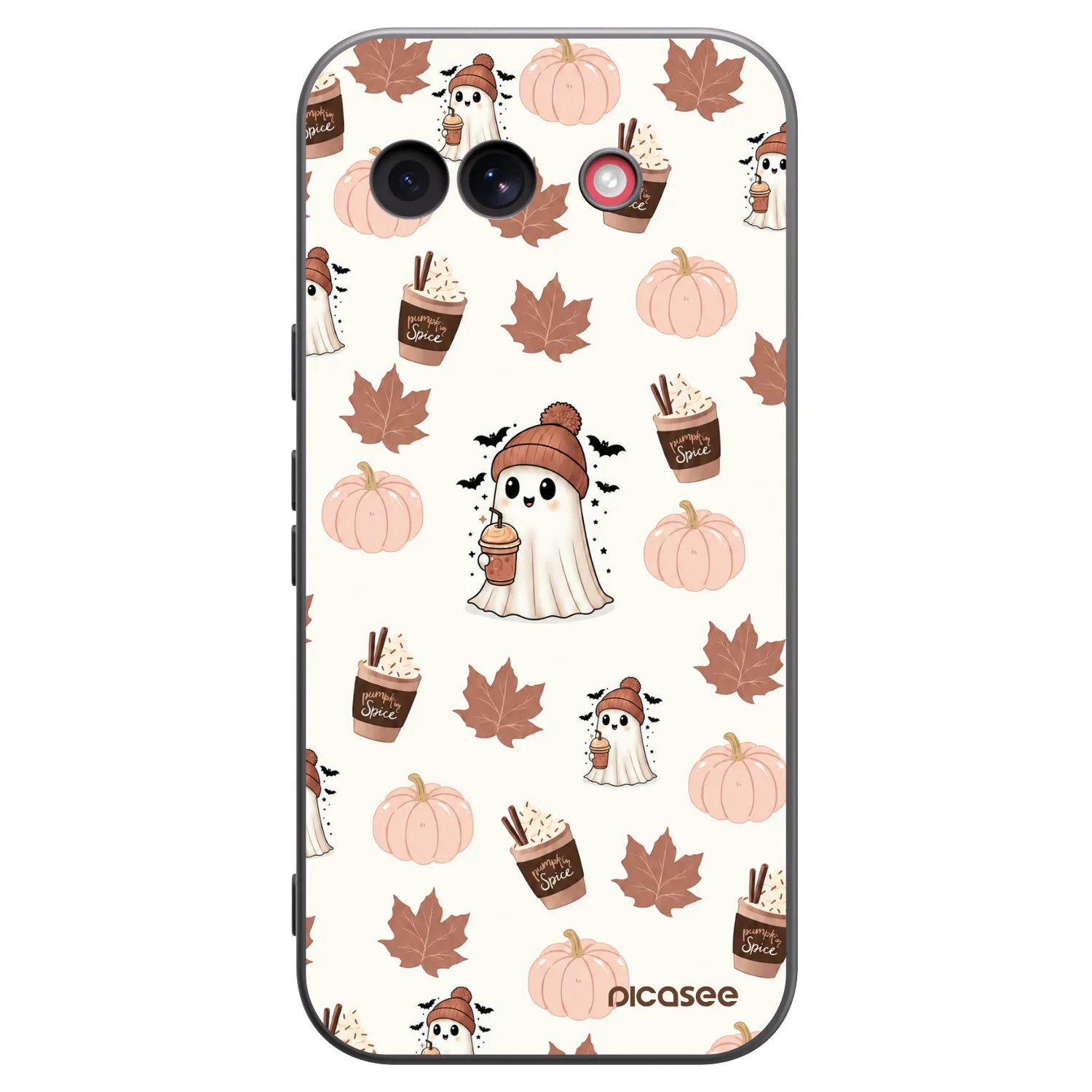 Picasee silikónový čierny obal pre Google Pixel 10a - Pumpkin spice